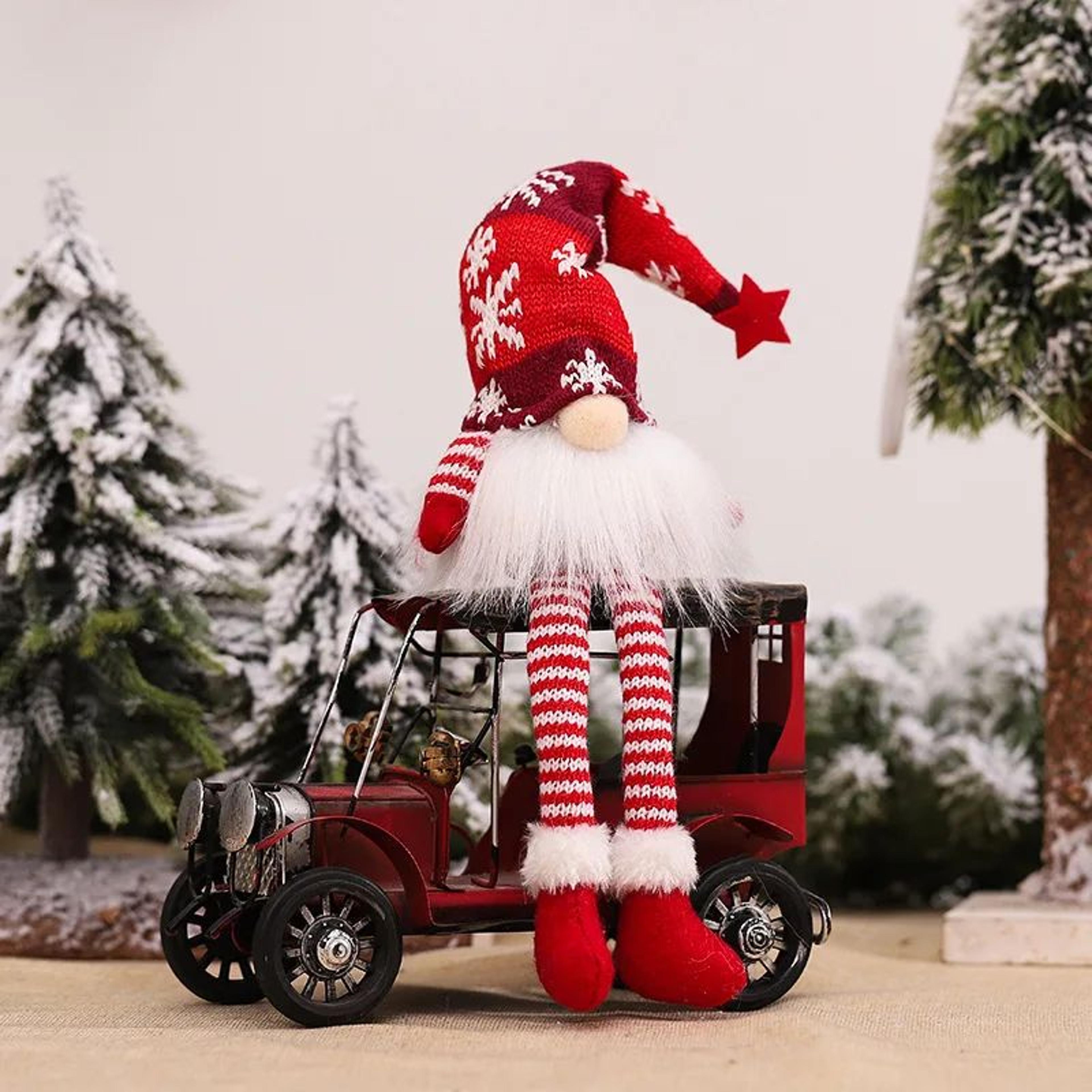 LED Faceless Christmas Gnome Plush Doll  Lighted Elf Holiday Decoration Gift 8