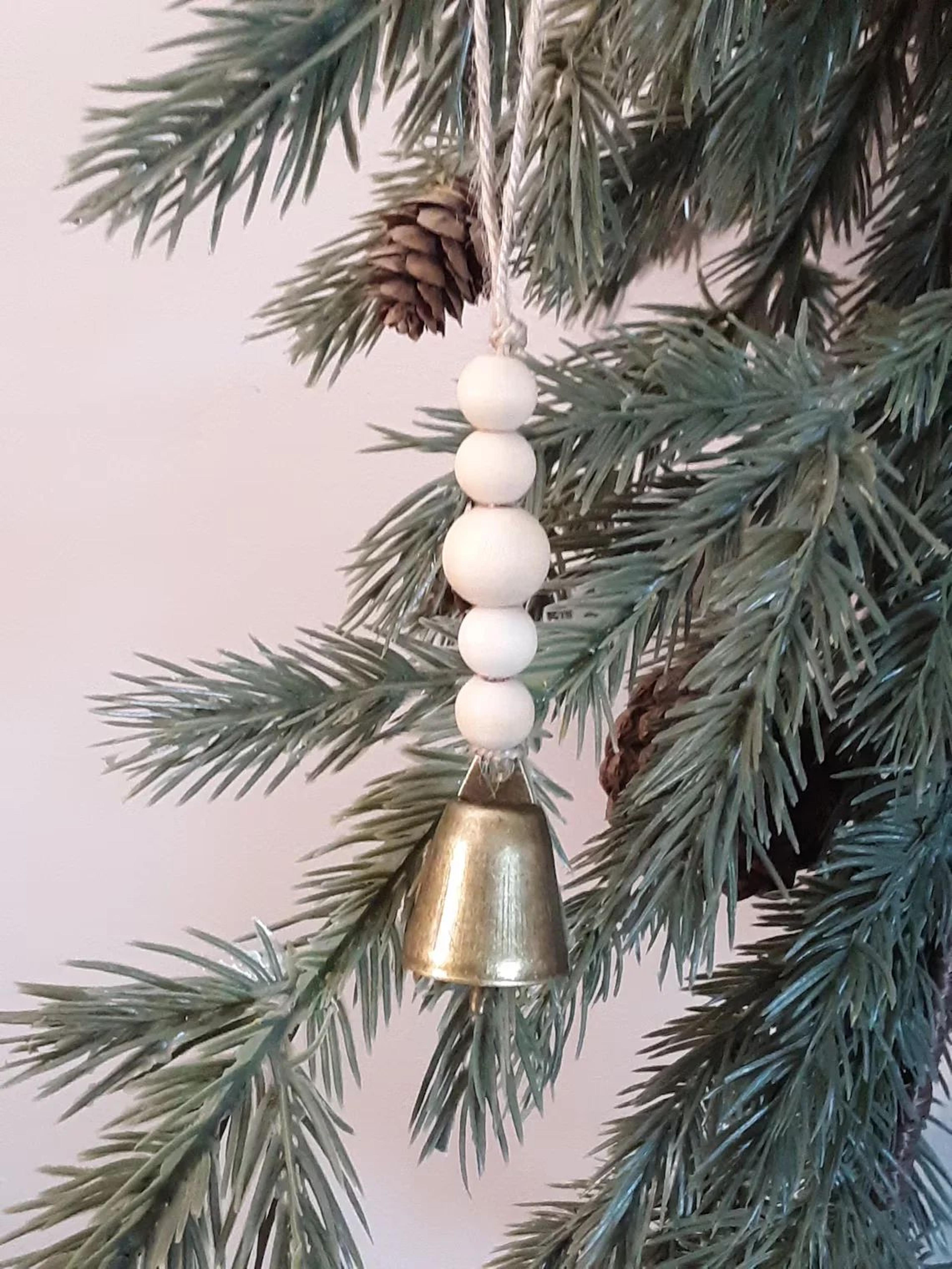 Vintage Hanging Cow Bells Christmas Ornaments  Rustic Antique Bell Tree Decorations 6