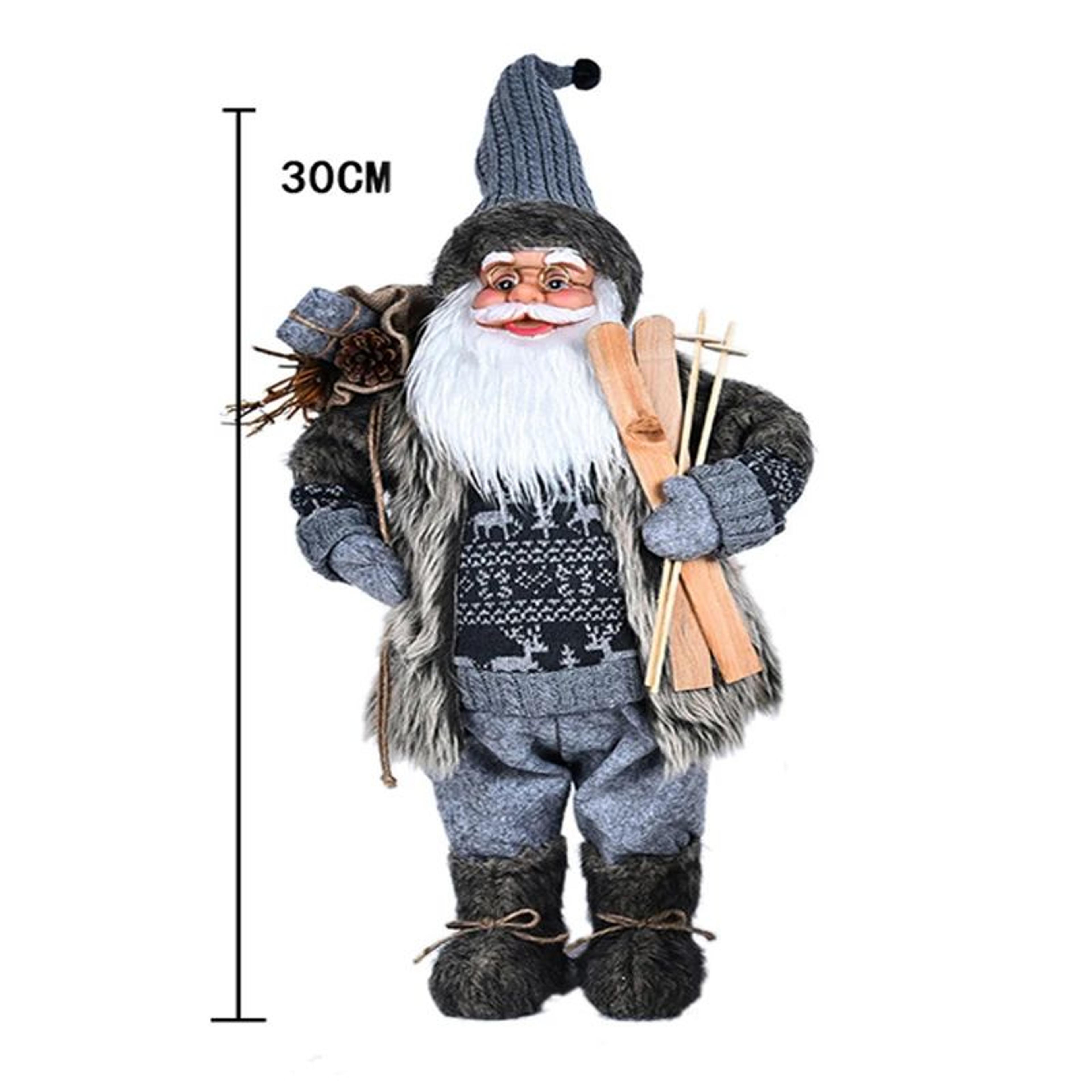 Standing Santa Claus Christmas Figurine  Festive Holiday Window  Table Decoration 17