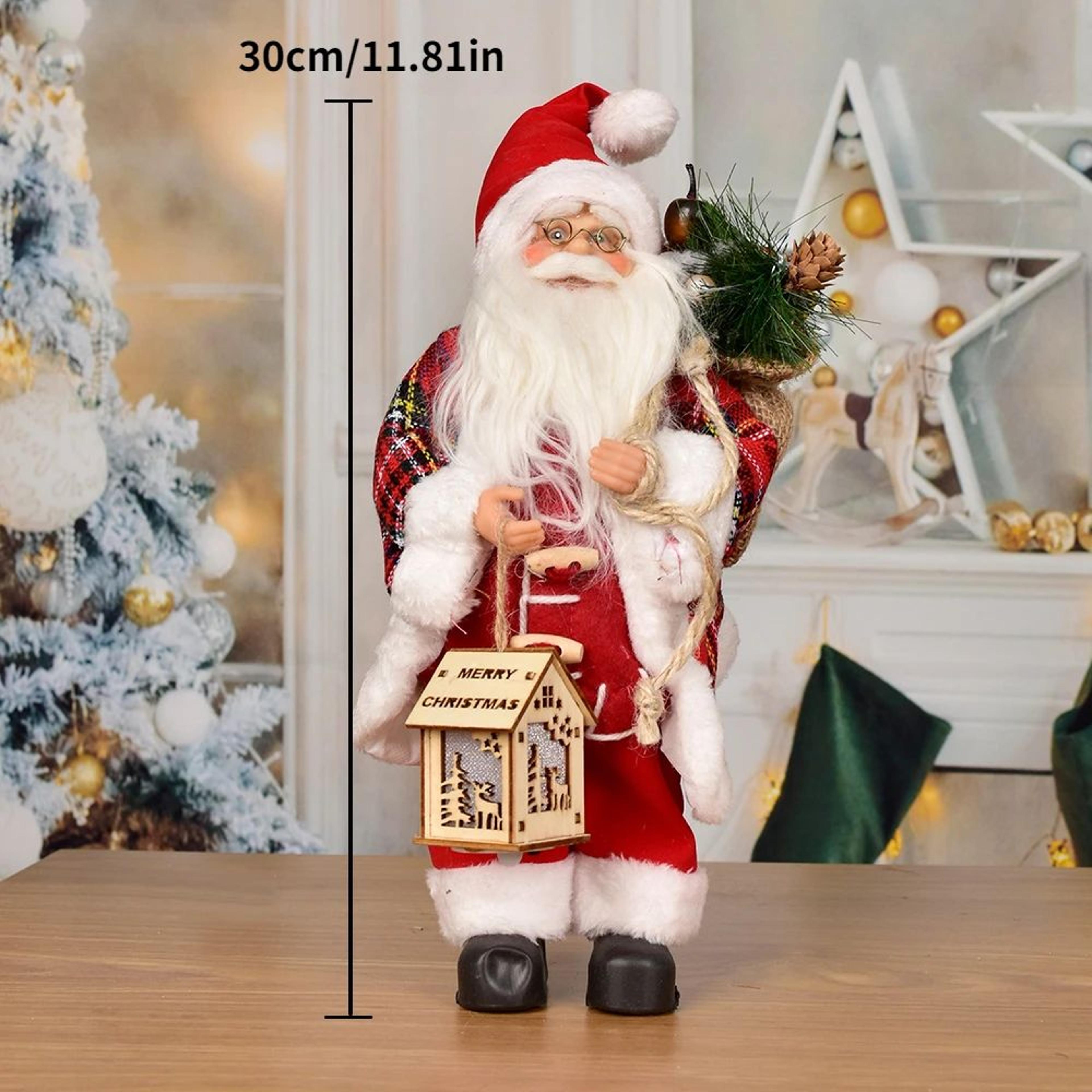 Standing Santa Claus Christmas Figurine  Festive Holiday Window  Table Decoration 18