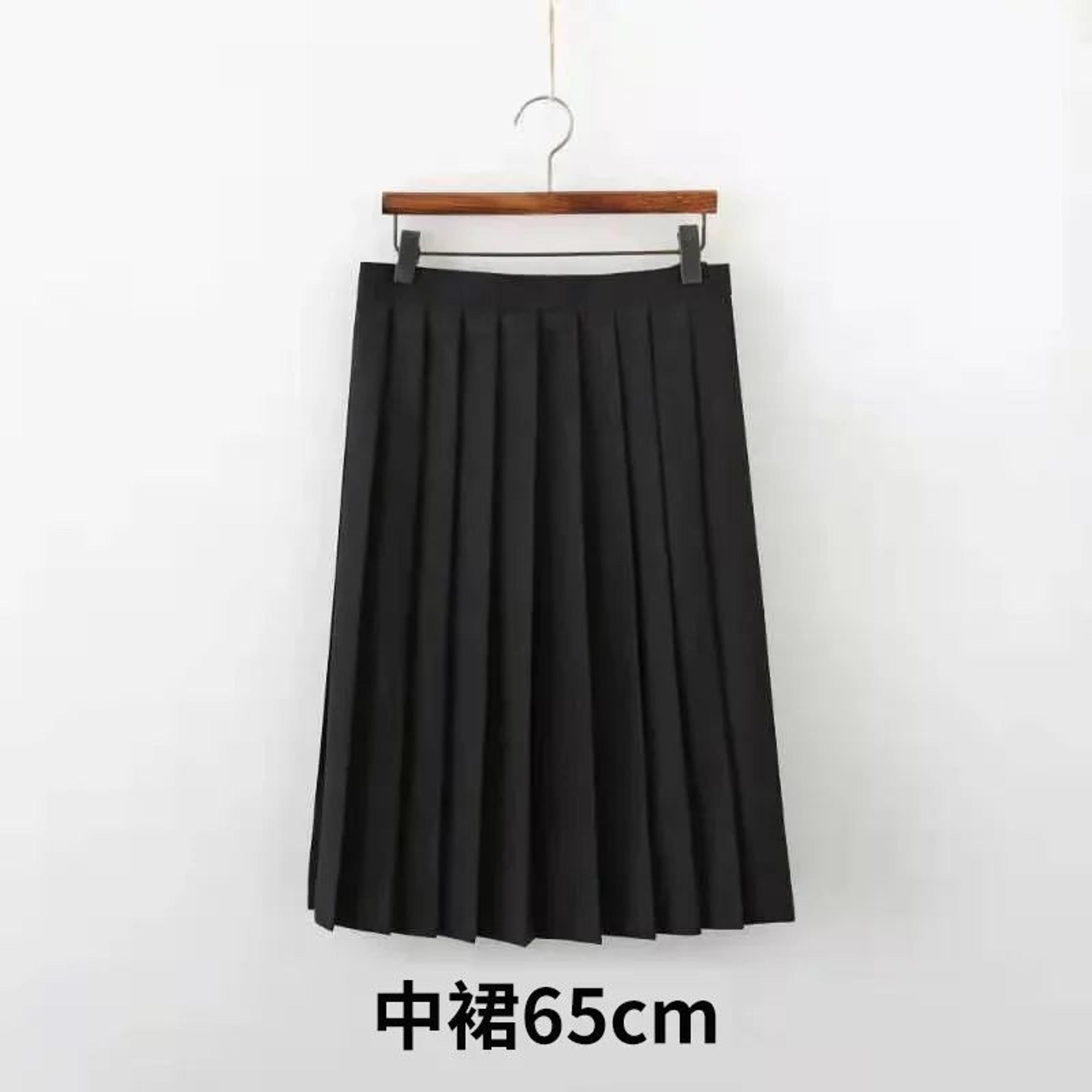 Womens Black Japanese JK Sailor School Uniform Set  Classic Anime Cosplay Student Outfit With Pleat 3