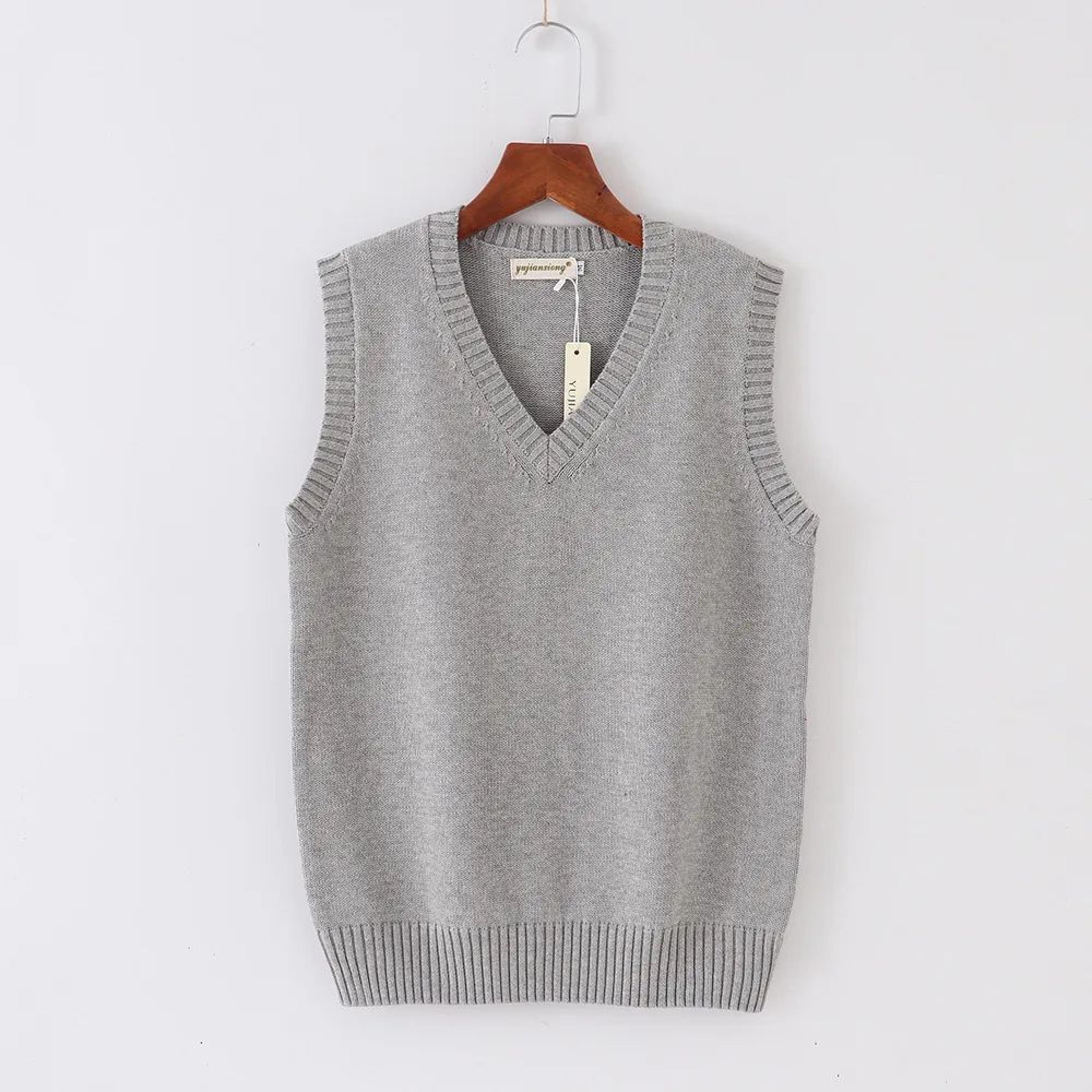Japanese JK School Uniform Sweater Vest  Cute Anime VNeck Knit Cosplay Vest For Girls  Women 5