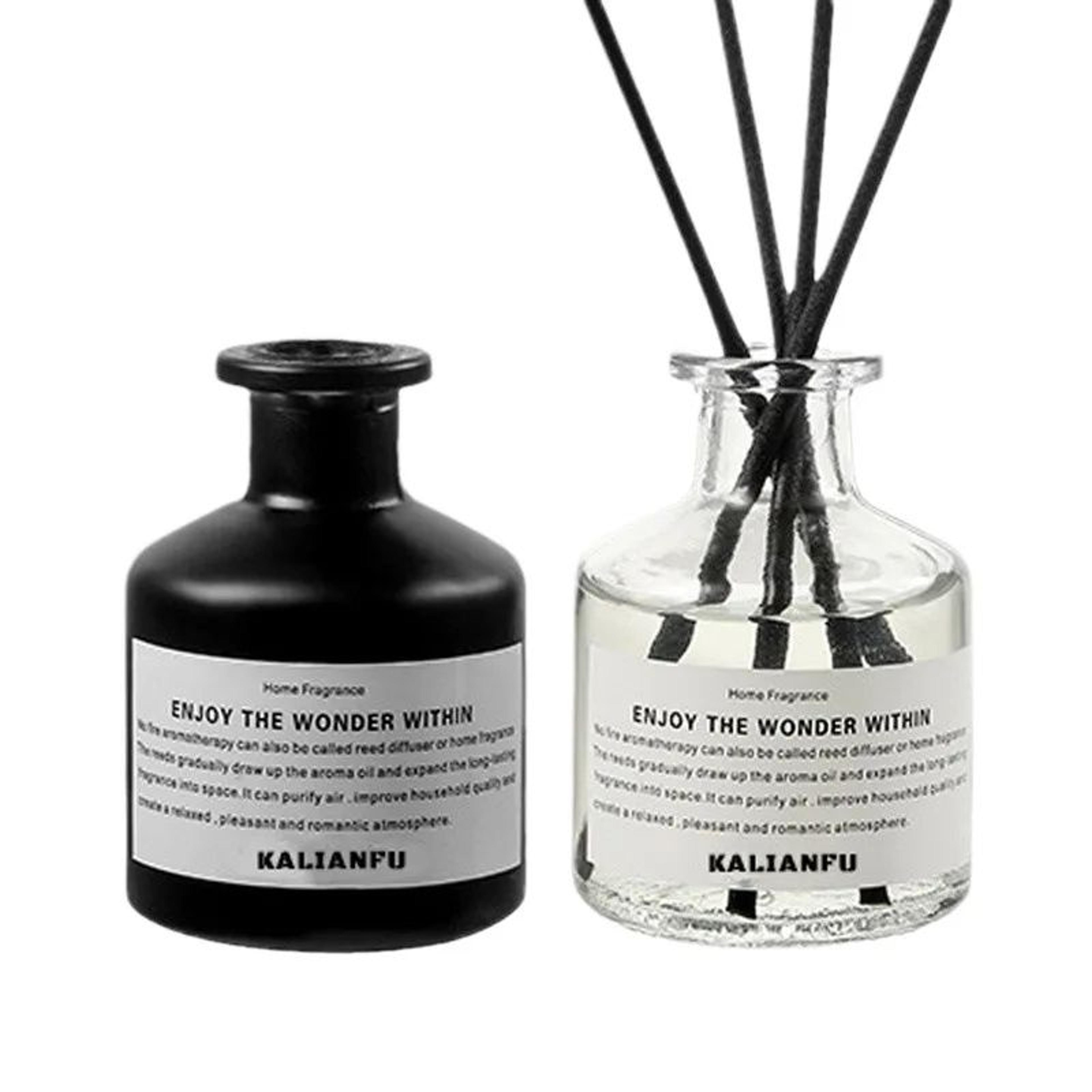 169 Fl Oz Freesia Jasmine Reed Diffuser Set  Flameless Home Fragrance Oil With Rattan Sticks 3