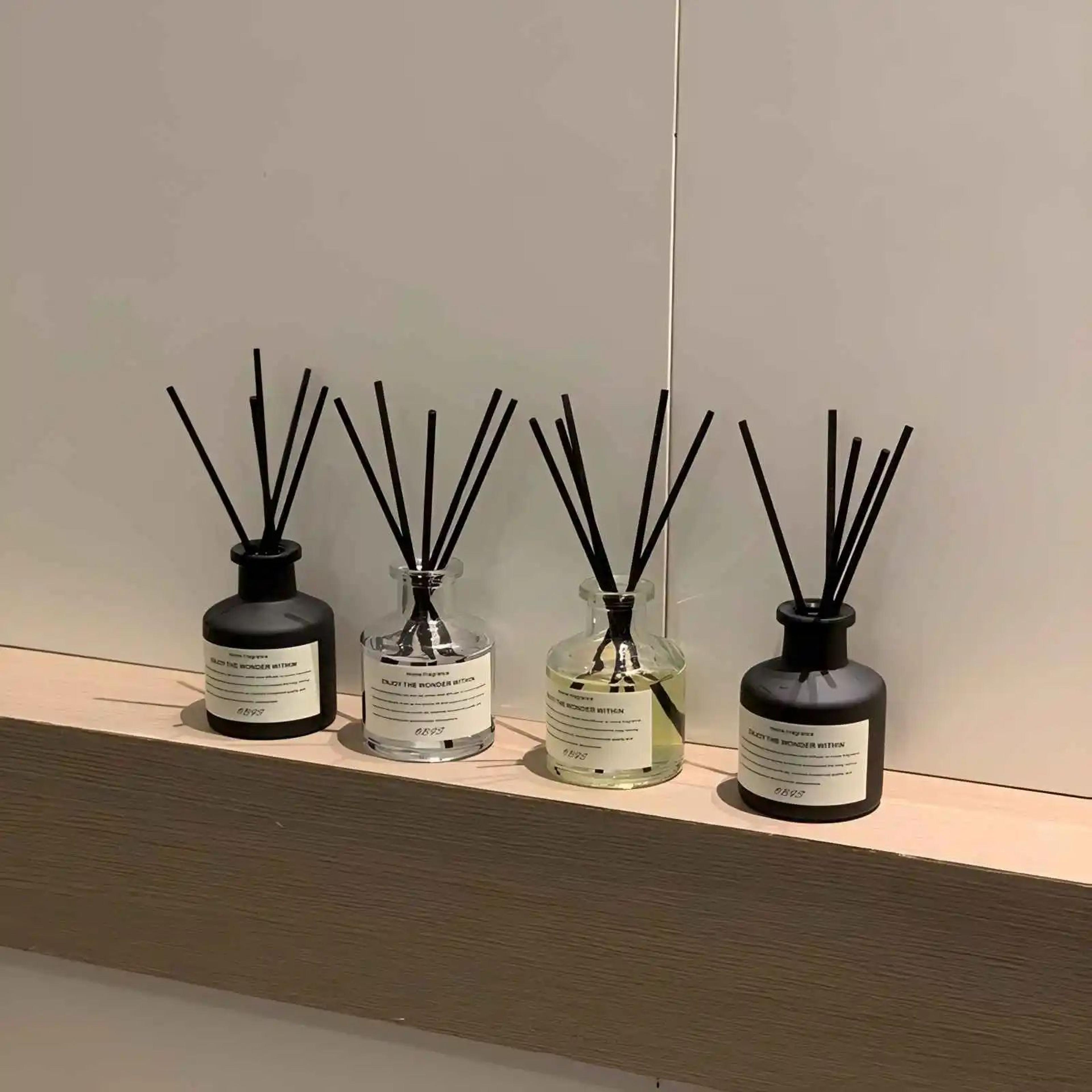 169 Fl Oz Freesia Jasmine Reed Diffuser Set  Flameless Home Fragrance Oil With Rattan Sticks 5