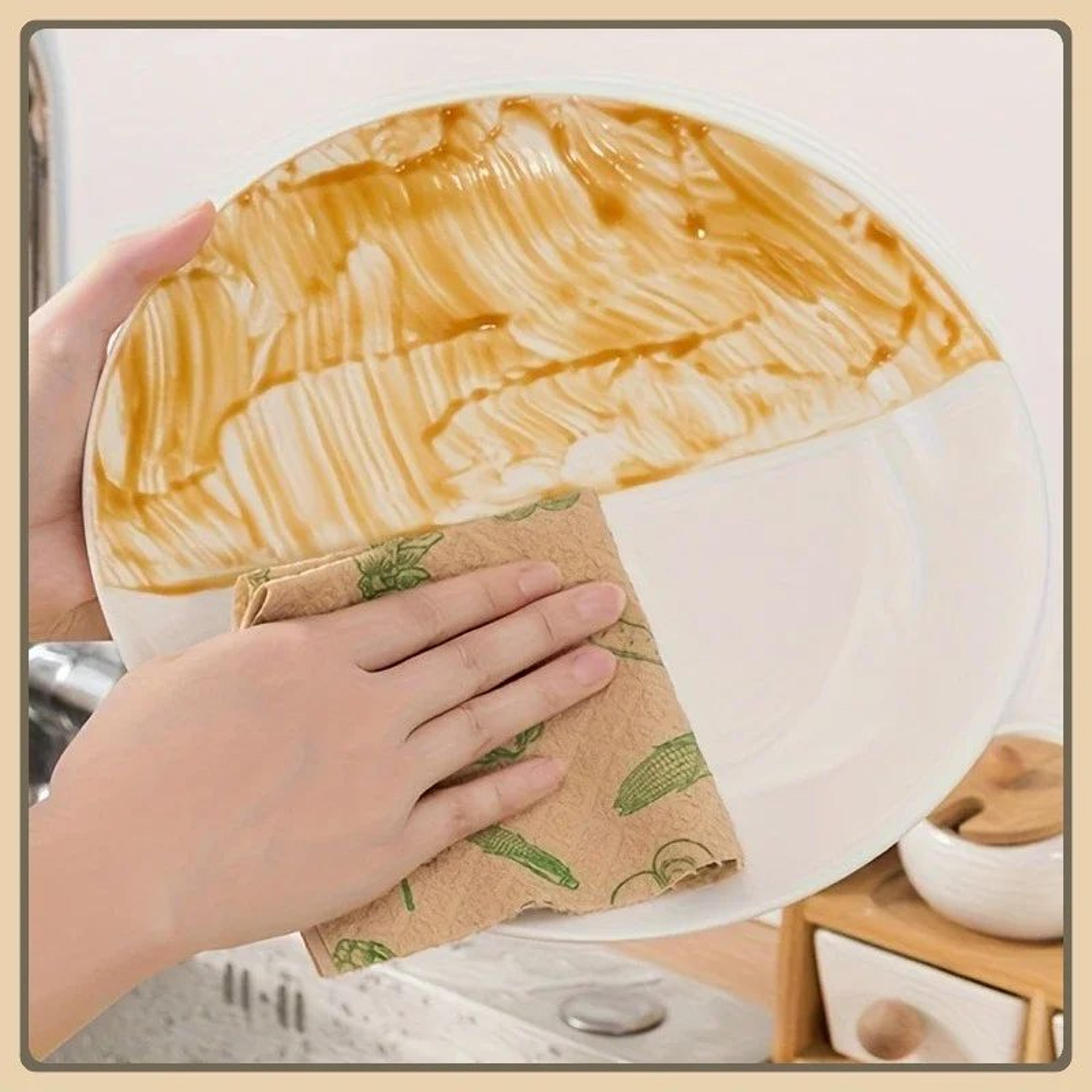 Reusable HeavyDuty Cleaning Cloth Roll  Thick LintFree Washable QuickDry MultiPurpose Towels 4