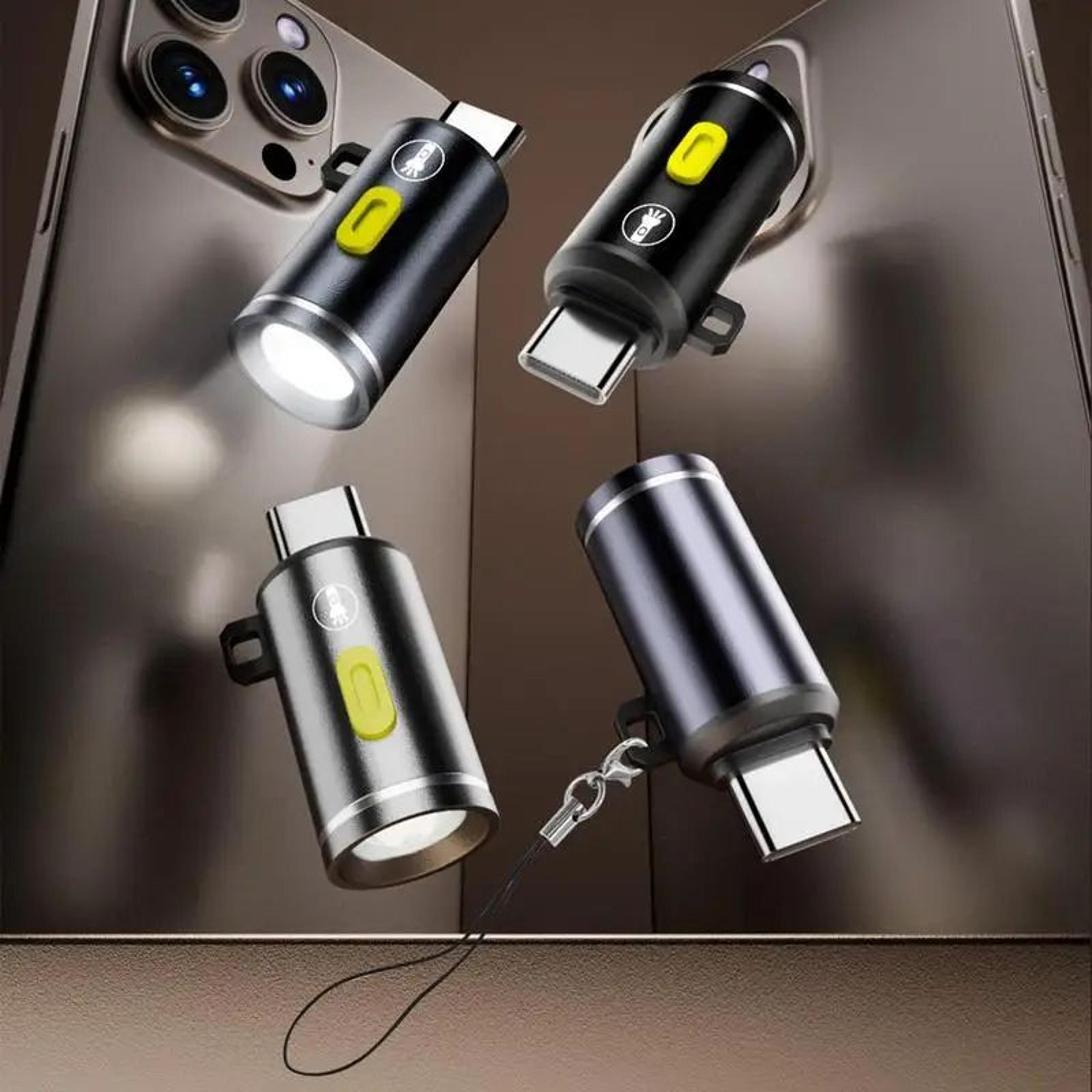 Mini TypeC Rechargeable LED Camping Flashlight  Ultra Bright Waterproof Pocket Torch For Outdoor Ad 1