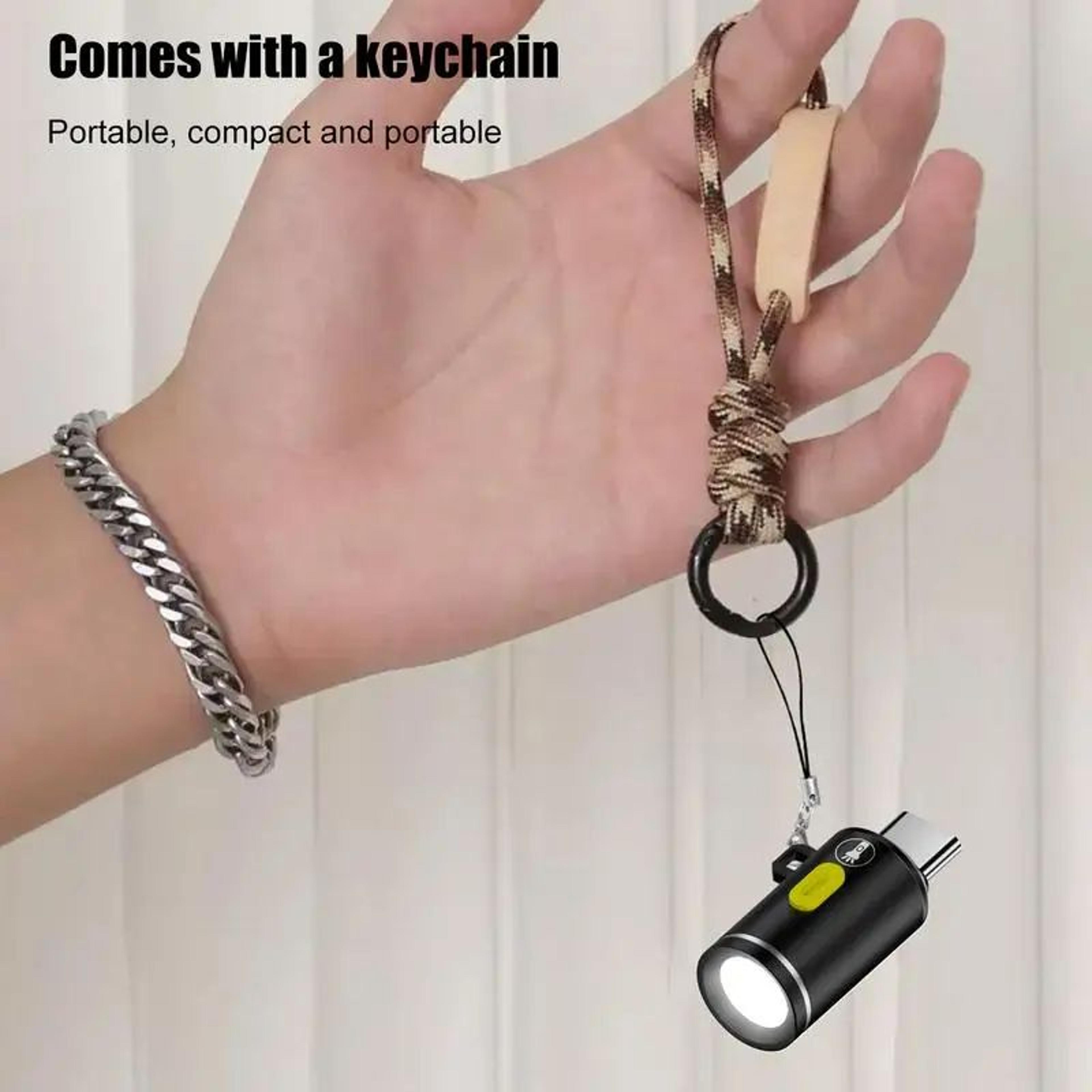 Mini TypeC Rechargeable LED Camping Flashlight  Ultra Bright Waterproof Pocket Torch For Outdoor Ad 2