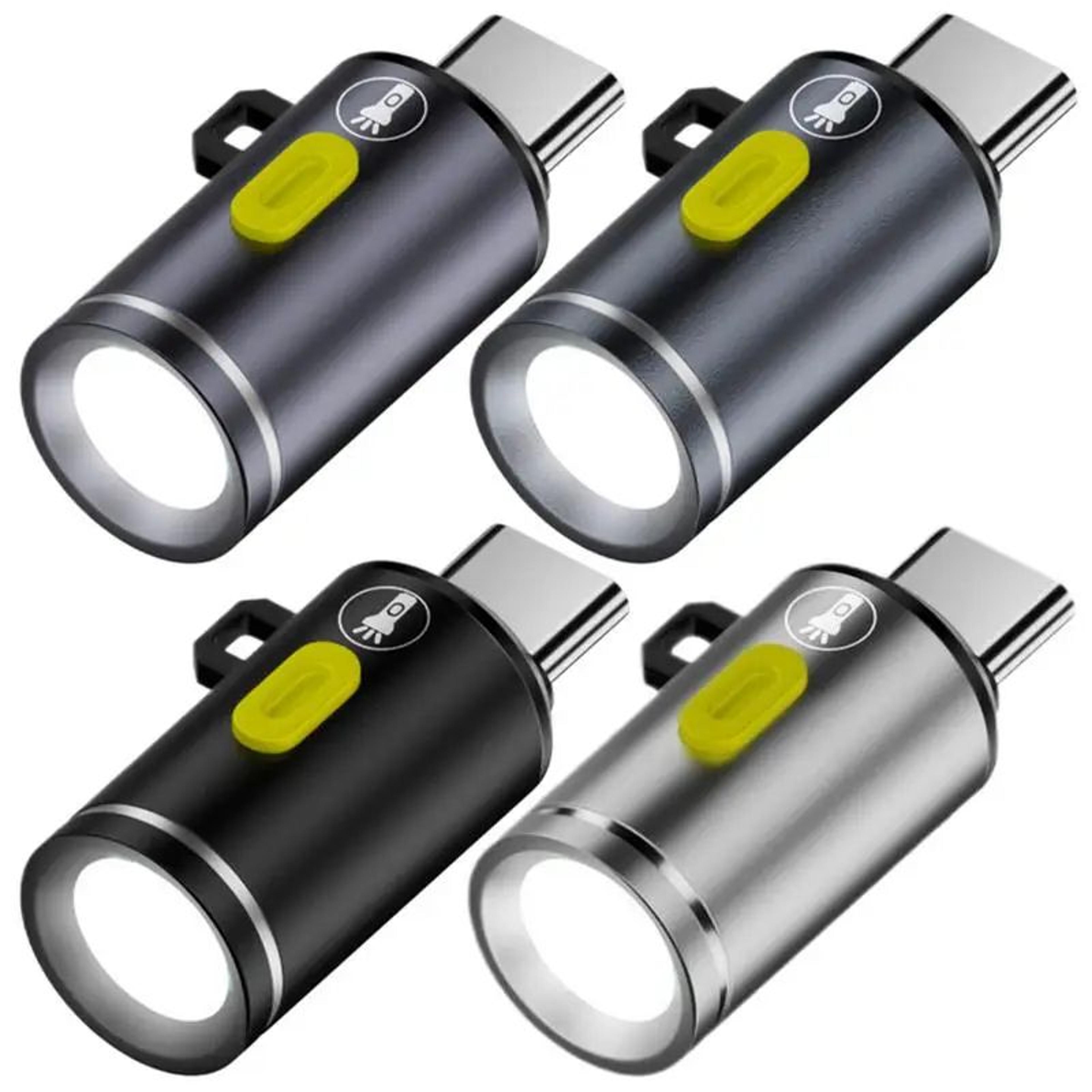Mini TypeC Rechargeable LED Camping Flashlight  Ultra Bright Waterproof Pocket Torch For Outdoor Ad 4