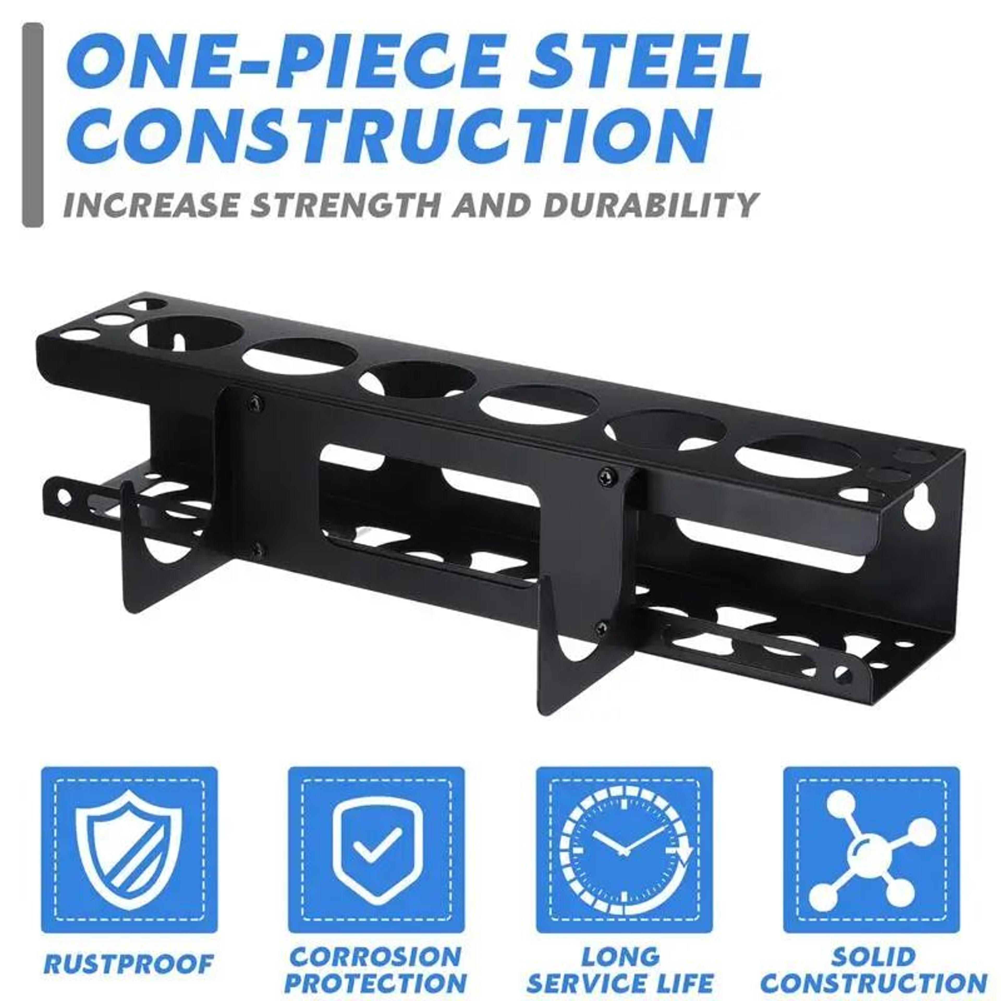 WallMounted Metal Caulk Tube Holder  HeavyDuty Sealant  Grease Tube Organizer Rack For Workshop Sto 5