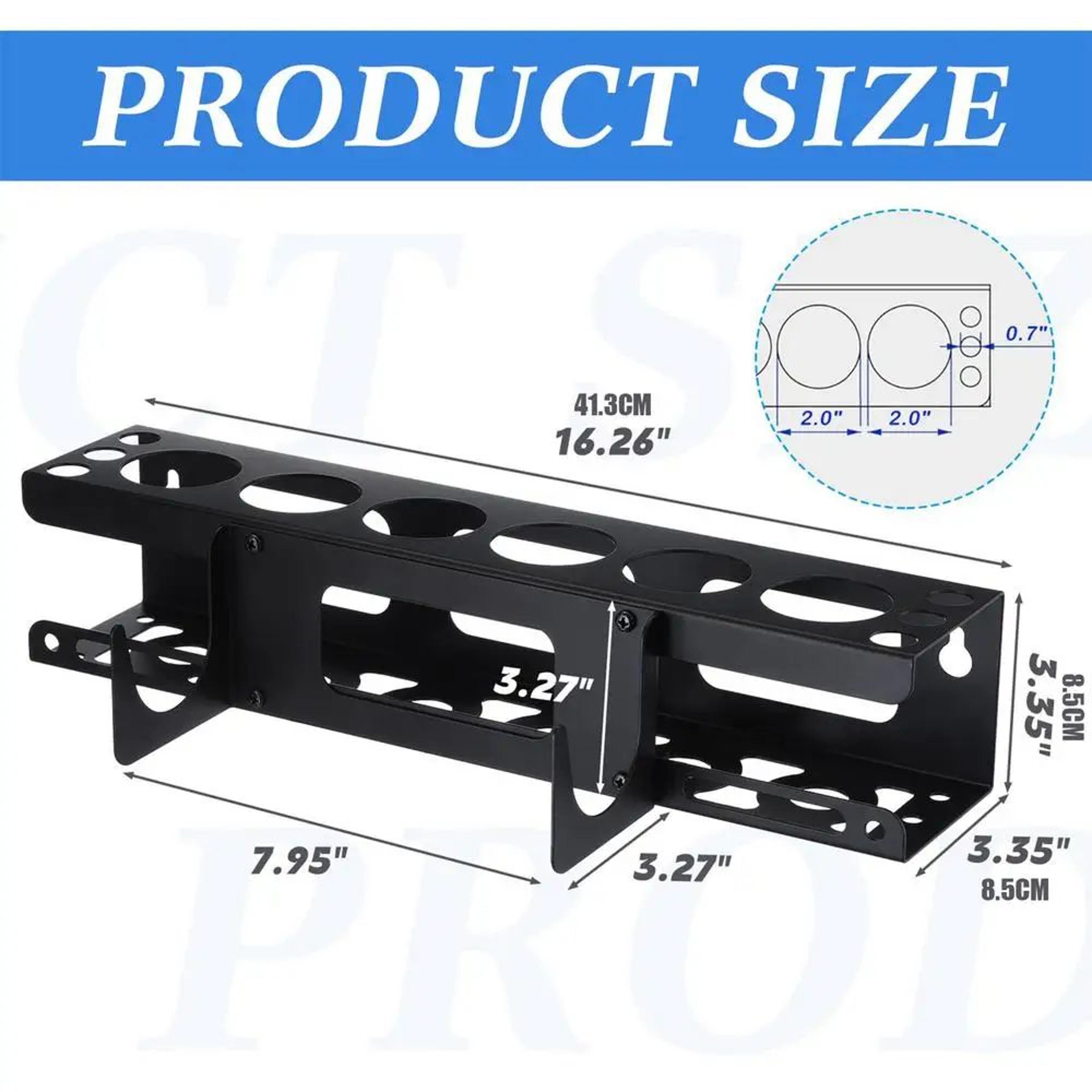 WallMounted Metal Caulk Tube Holder  HeavyDuty Sealant  Grease Tube Organizer Rack For Workshop Sto 6
