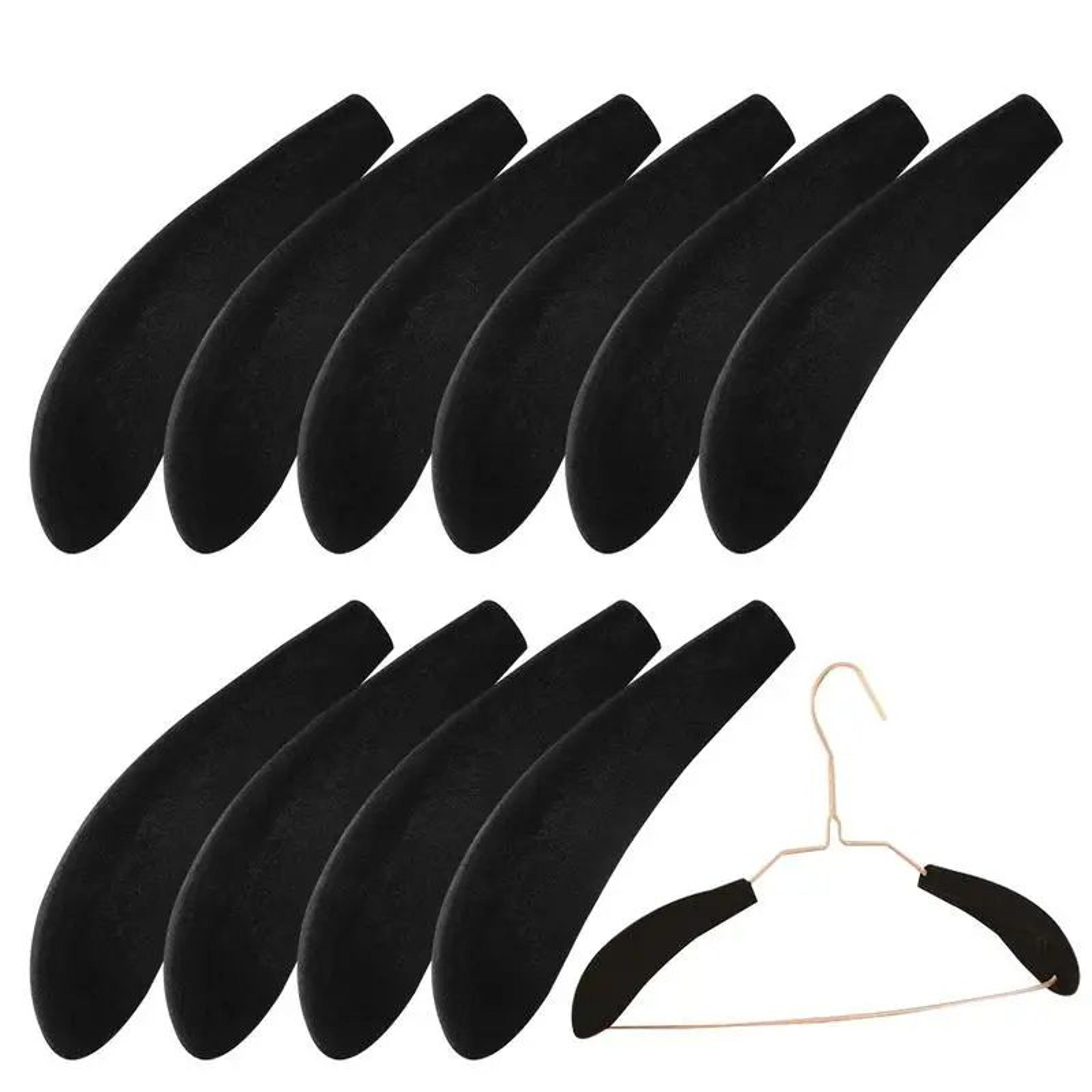 10pcs Velvet Hanger Shoulder Pads  NoBump Sweater  Suit Hanger Protectors For Clothes Shape Support 2