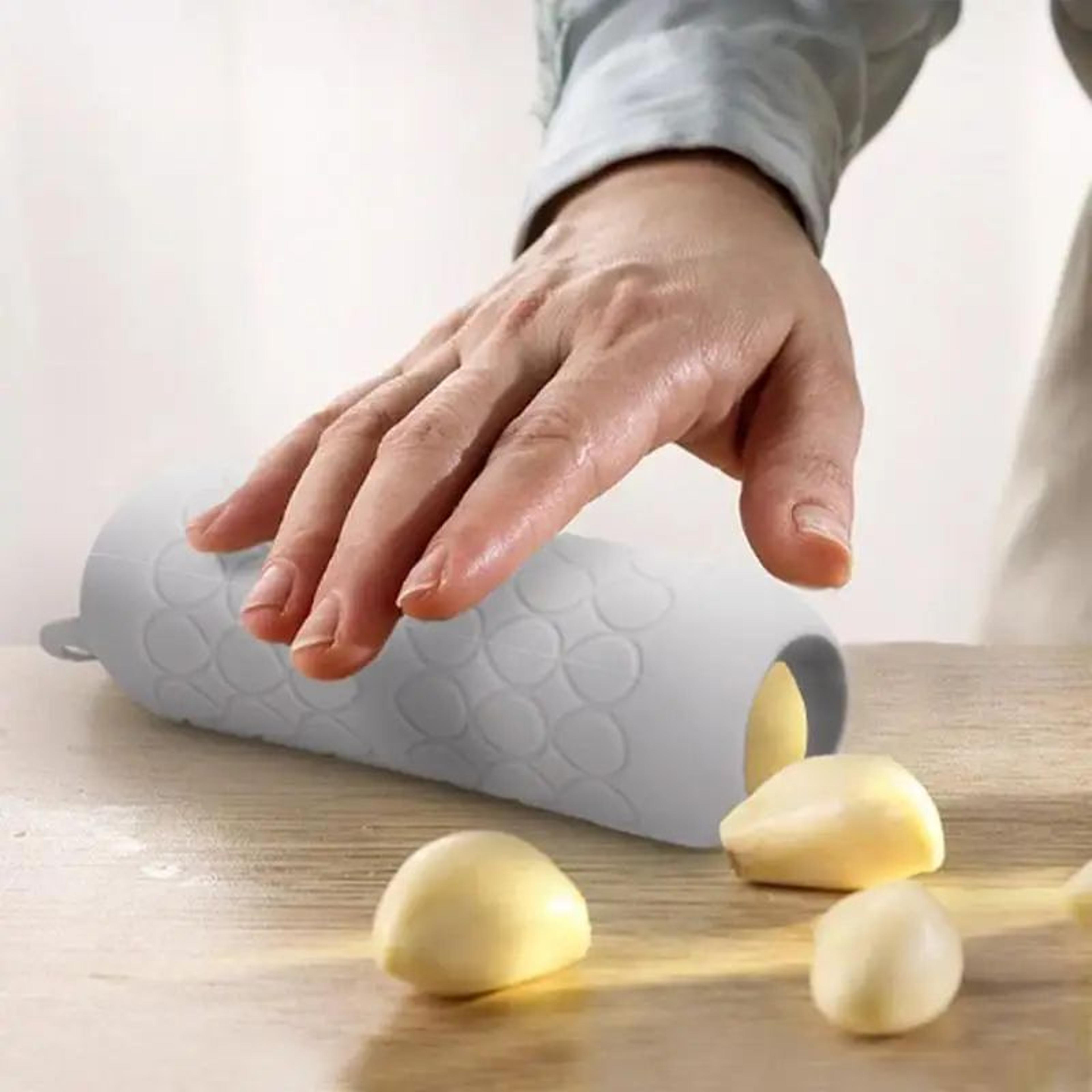 peelpro silicone garlic peeler tube odor-free quick garlic skin remover kitchen tool