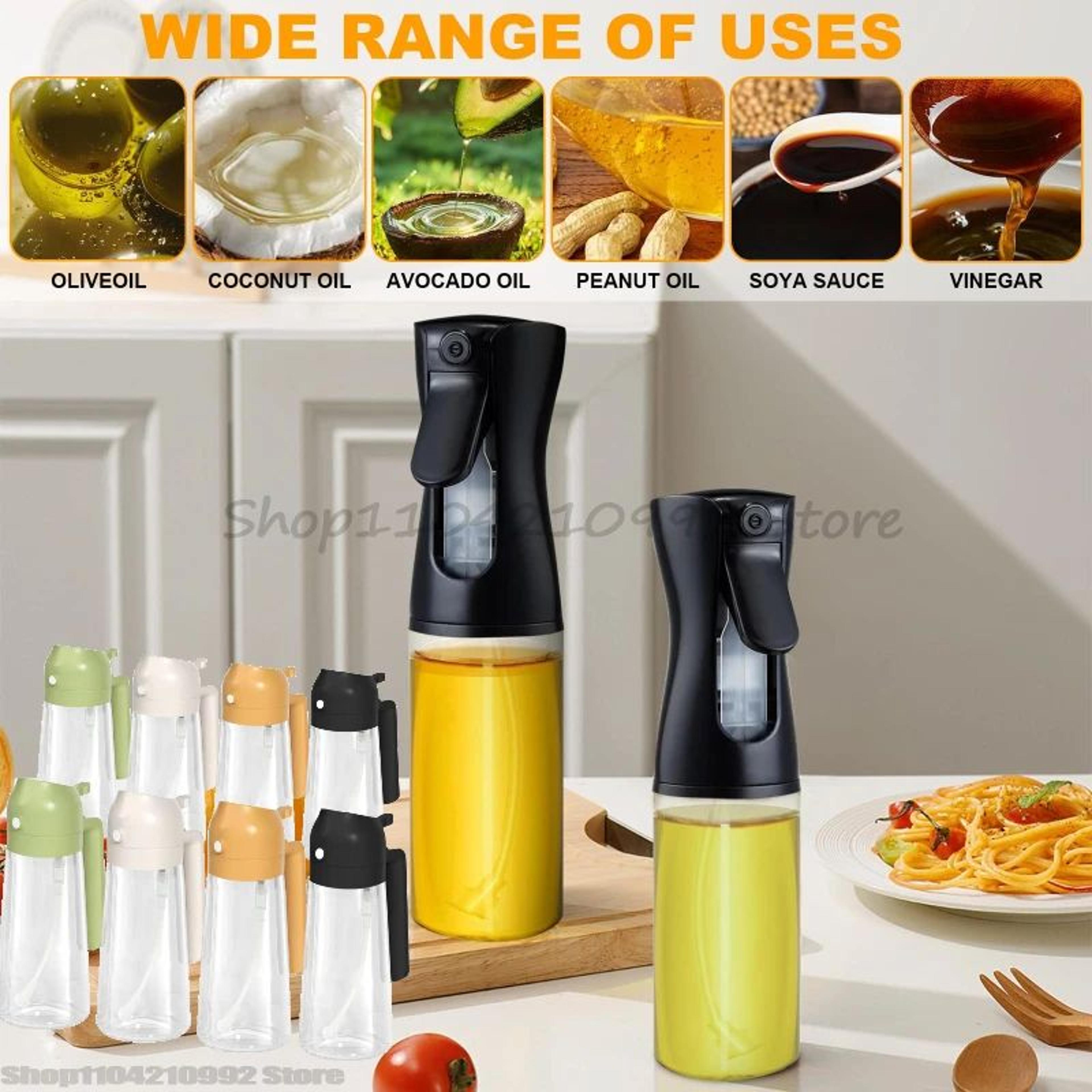 2-in-1 oil sprayer & dispenser bottle – kitchen bbq cooking oil spray bottle