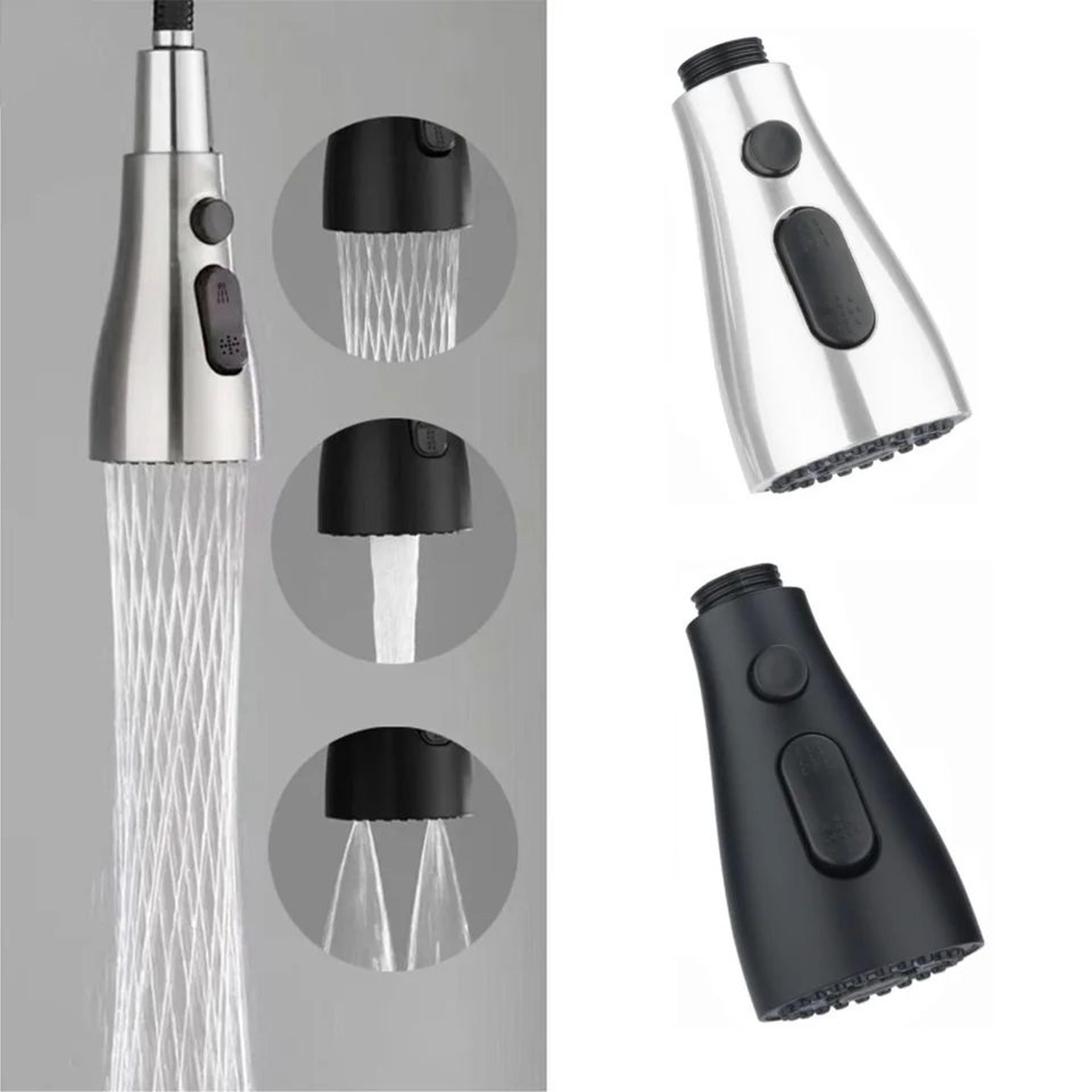 3-mode kitchen faucet sprayer head replacement – pull-out tap nozzle with 1/2in connection & water saving design