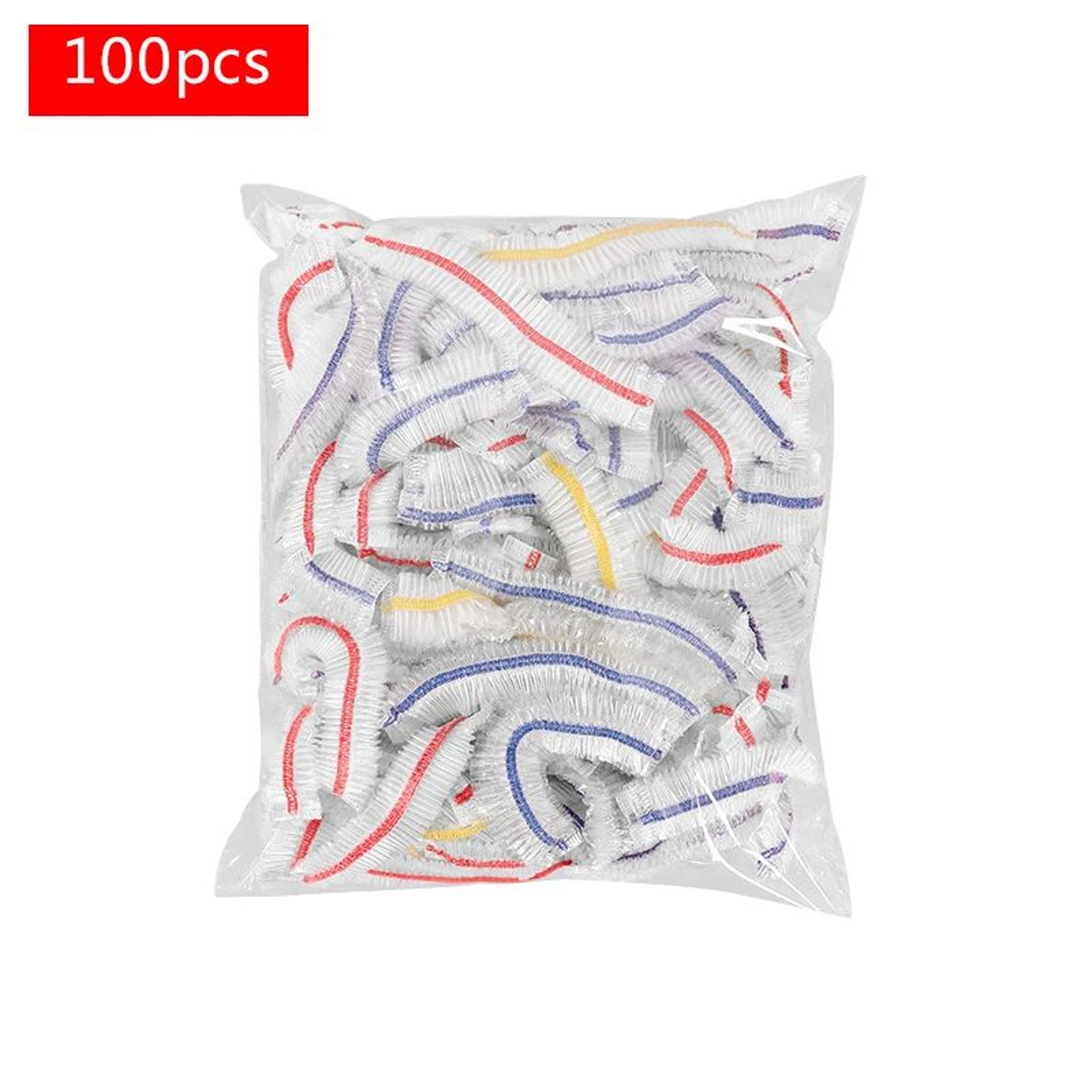 100pcs Disposable Elastic Food Cover Set  Stretchable Cling Film Bowl Covers For Fresh Keeping 7