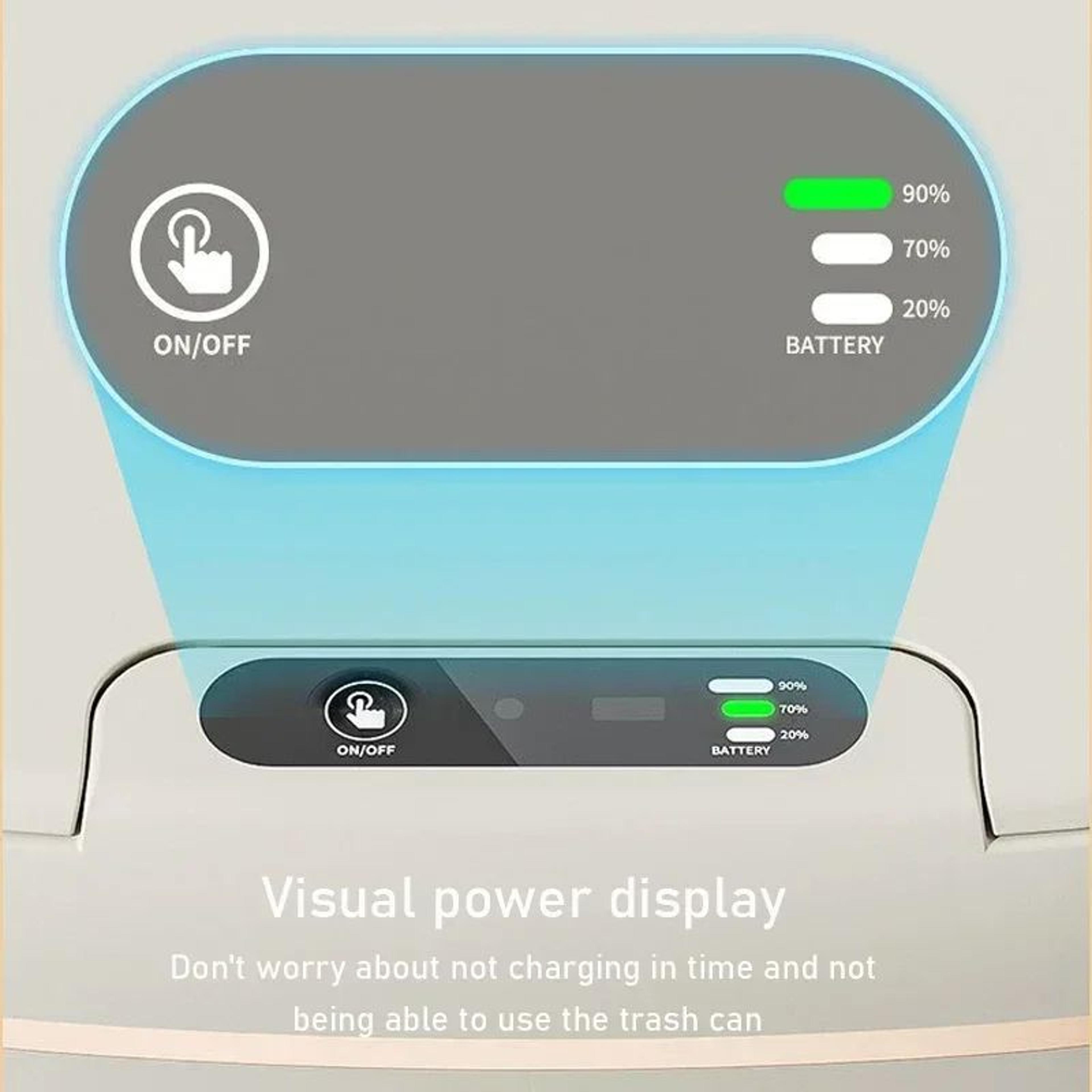 SmartSense 53 Gal Automatic Sensor Trash Can  Waterproof Touchless Kitchen  Bathroom Waste Bin 2