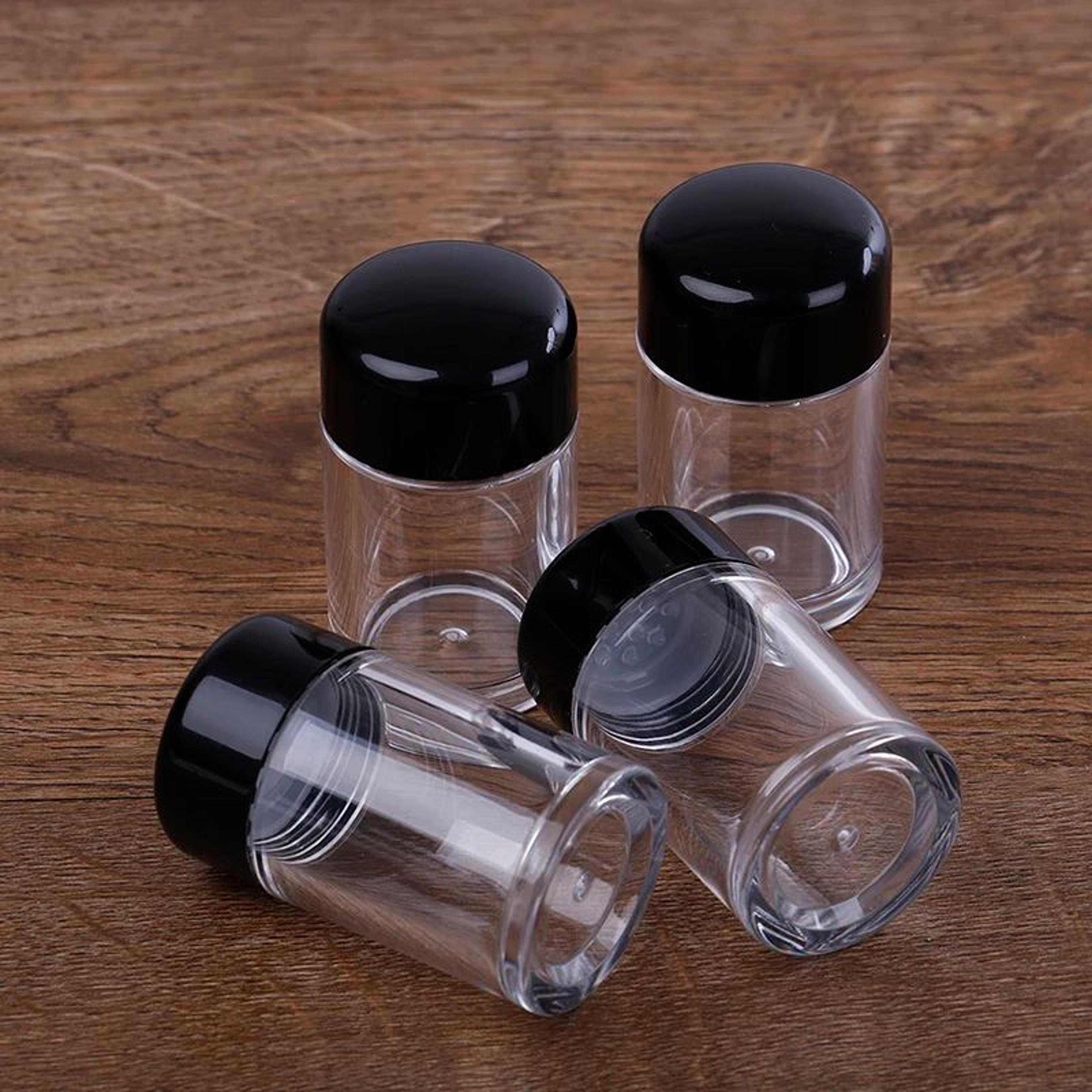 Refillable Loose Powder Jar With Sifter  Nail Glitter  Powder Container 1312 Hole Options 3