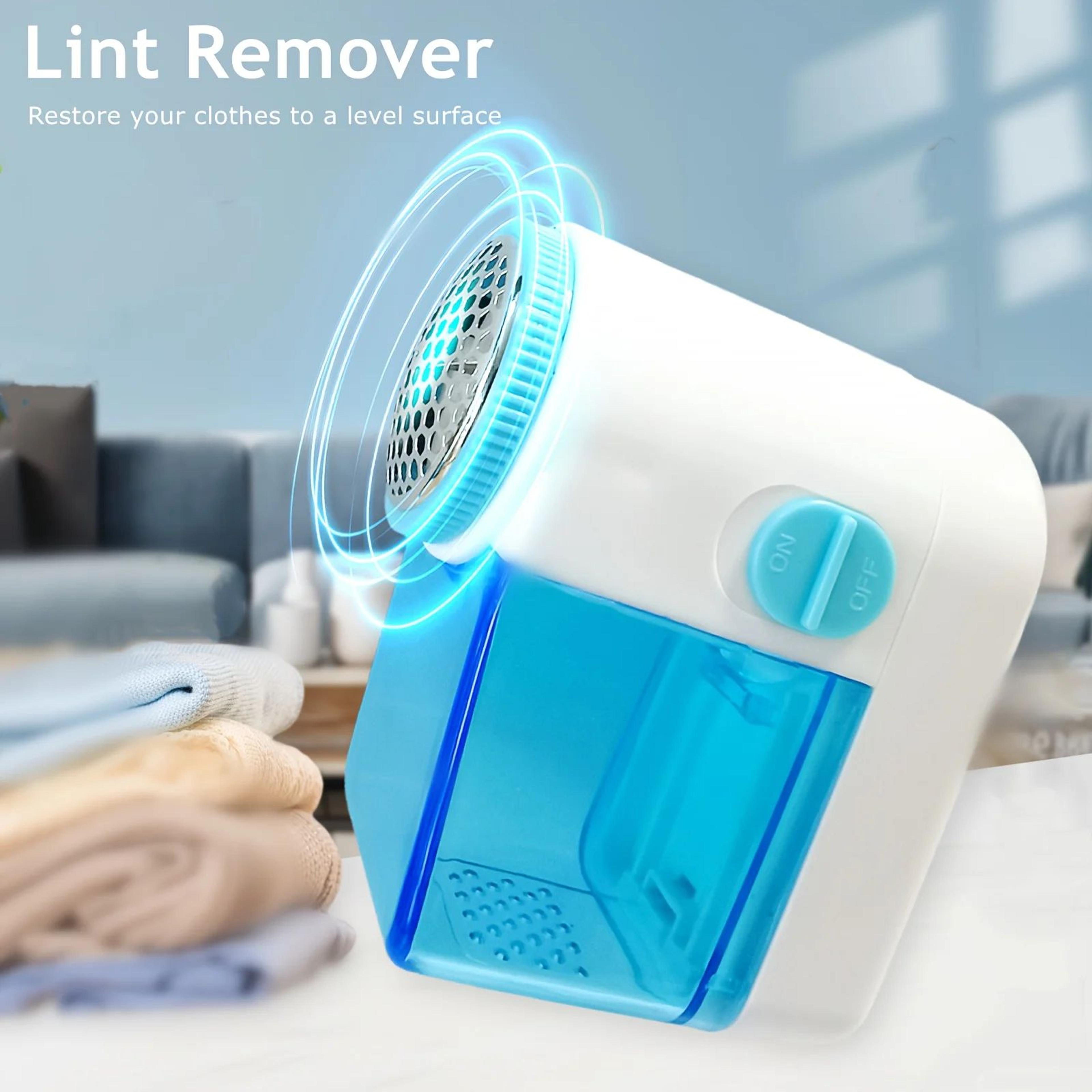 electric fabric lint remover – battery-powered clothes & furniture hairball shaver