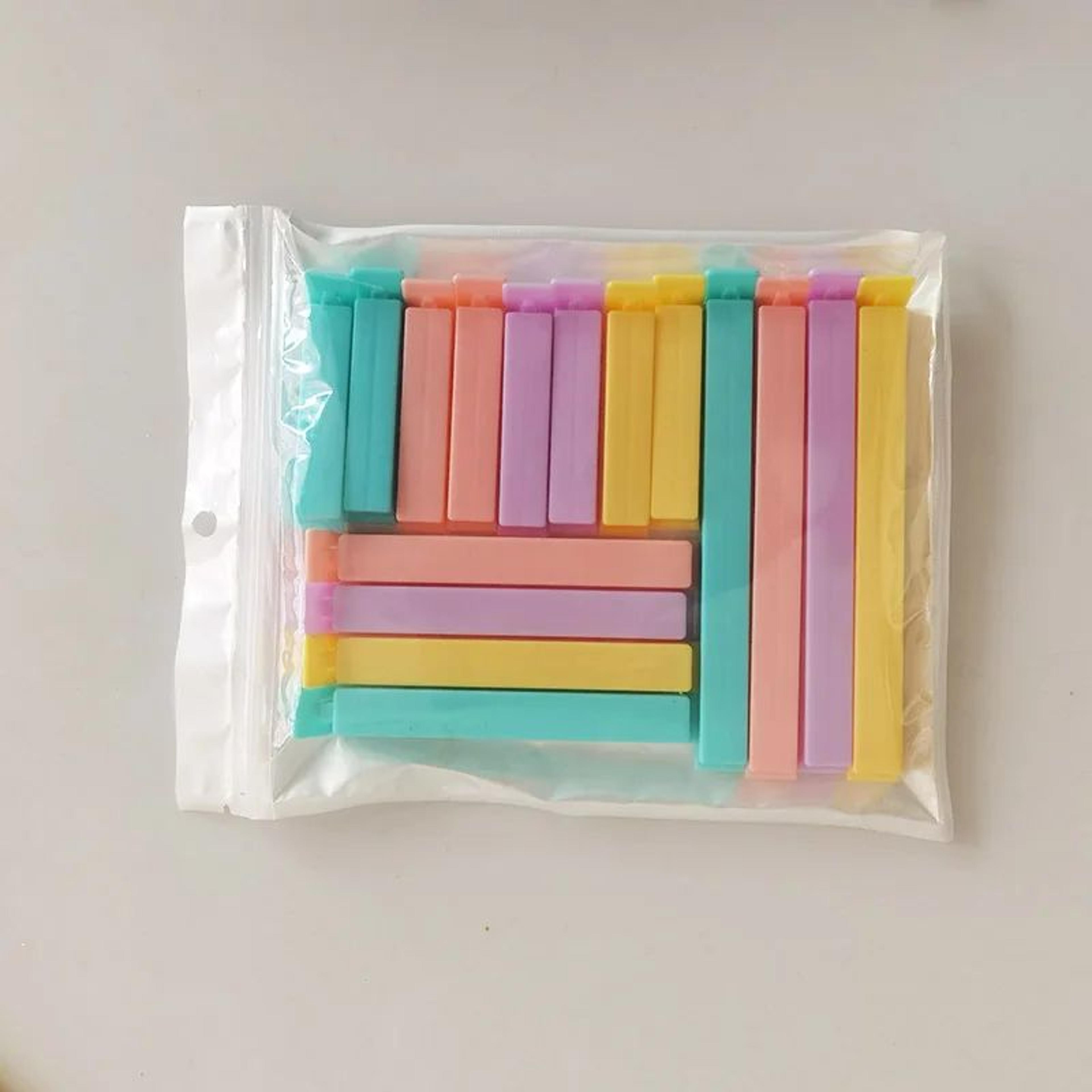 SealFresh Portable Bag Sealing Clips Set 12pcs  Airtight Food Snack Storage Clamp Locks 7