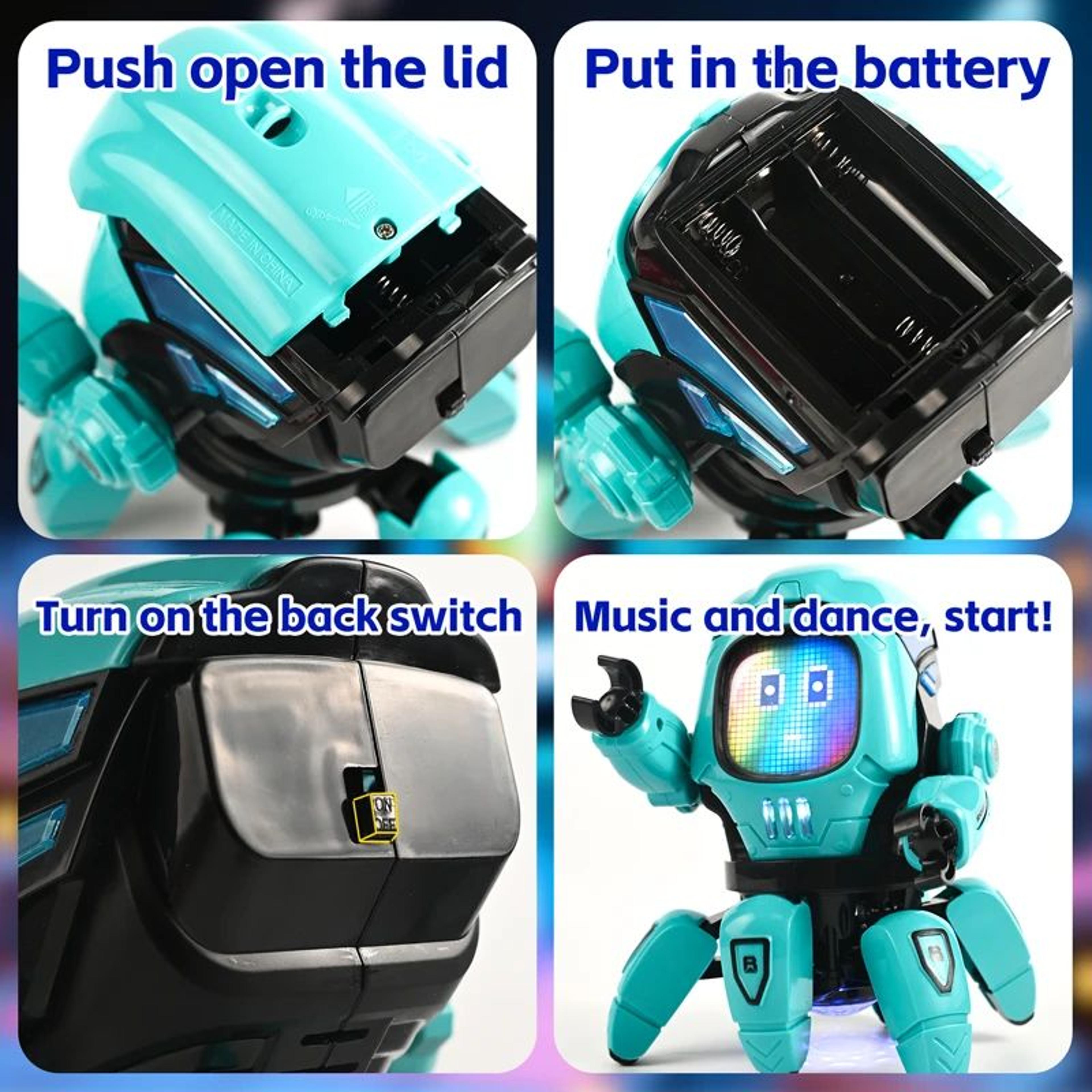 Dancing Robot Toy With Lights  Music  6Claw Octopus Spider Interactive Kids Birthday Gift 2