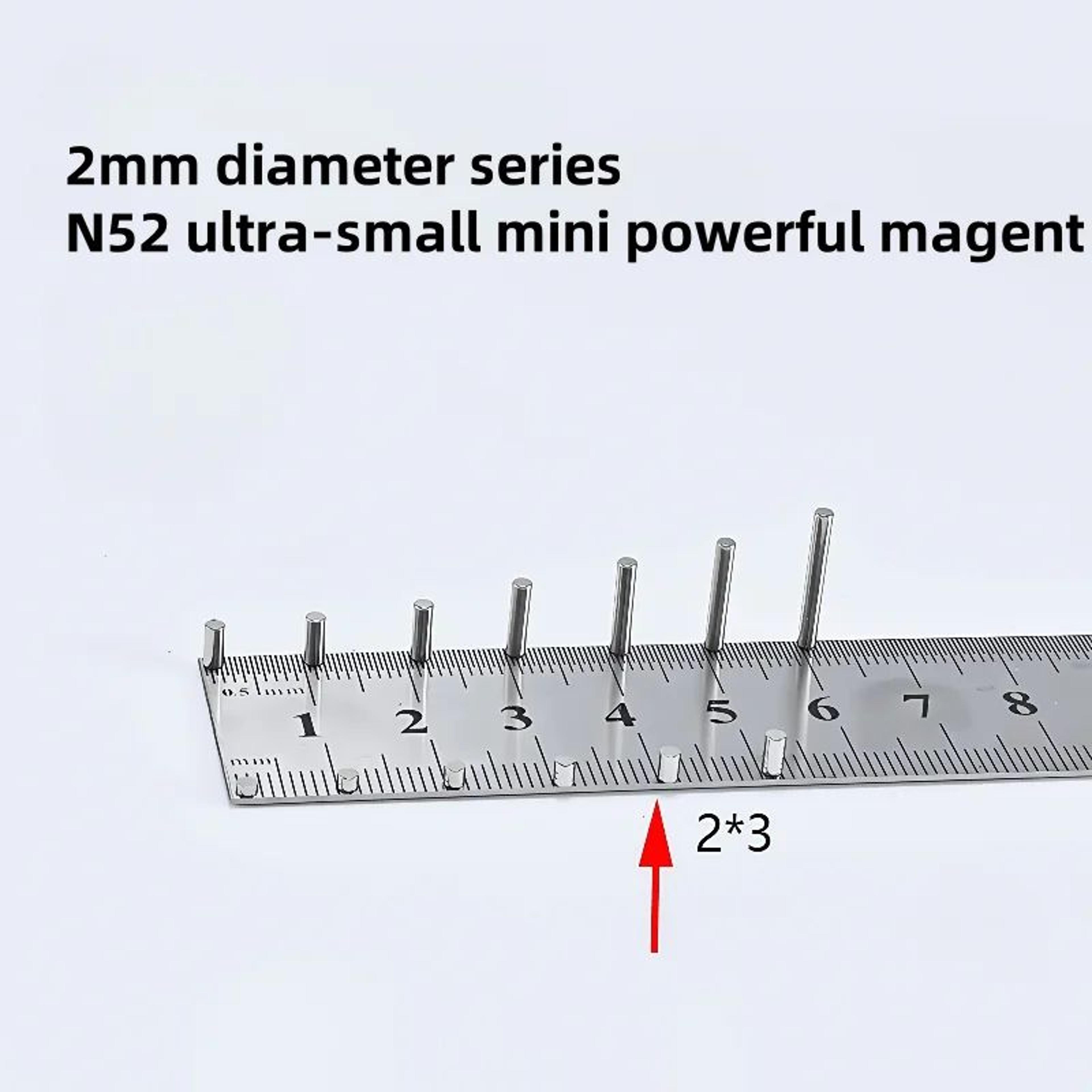 N52 Mini Round Neodymium Magnets Set 10PCS  UltraStrong Small Refrigerator Magnets 8