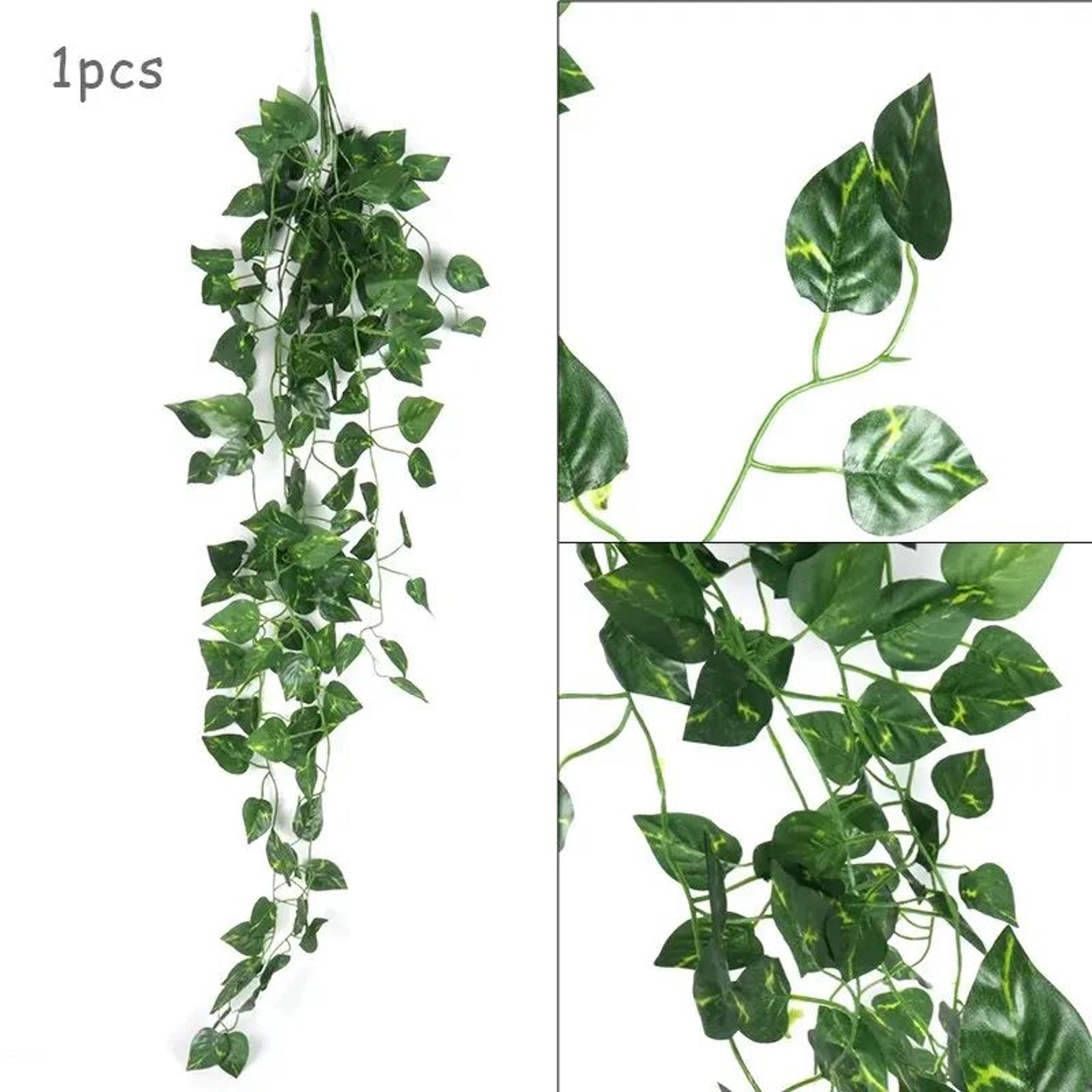 354Inch Artificial Ivy Leaf Garland  Realistic Hanging Green Vine For Home  Garden Decor 7