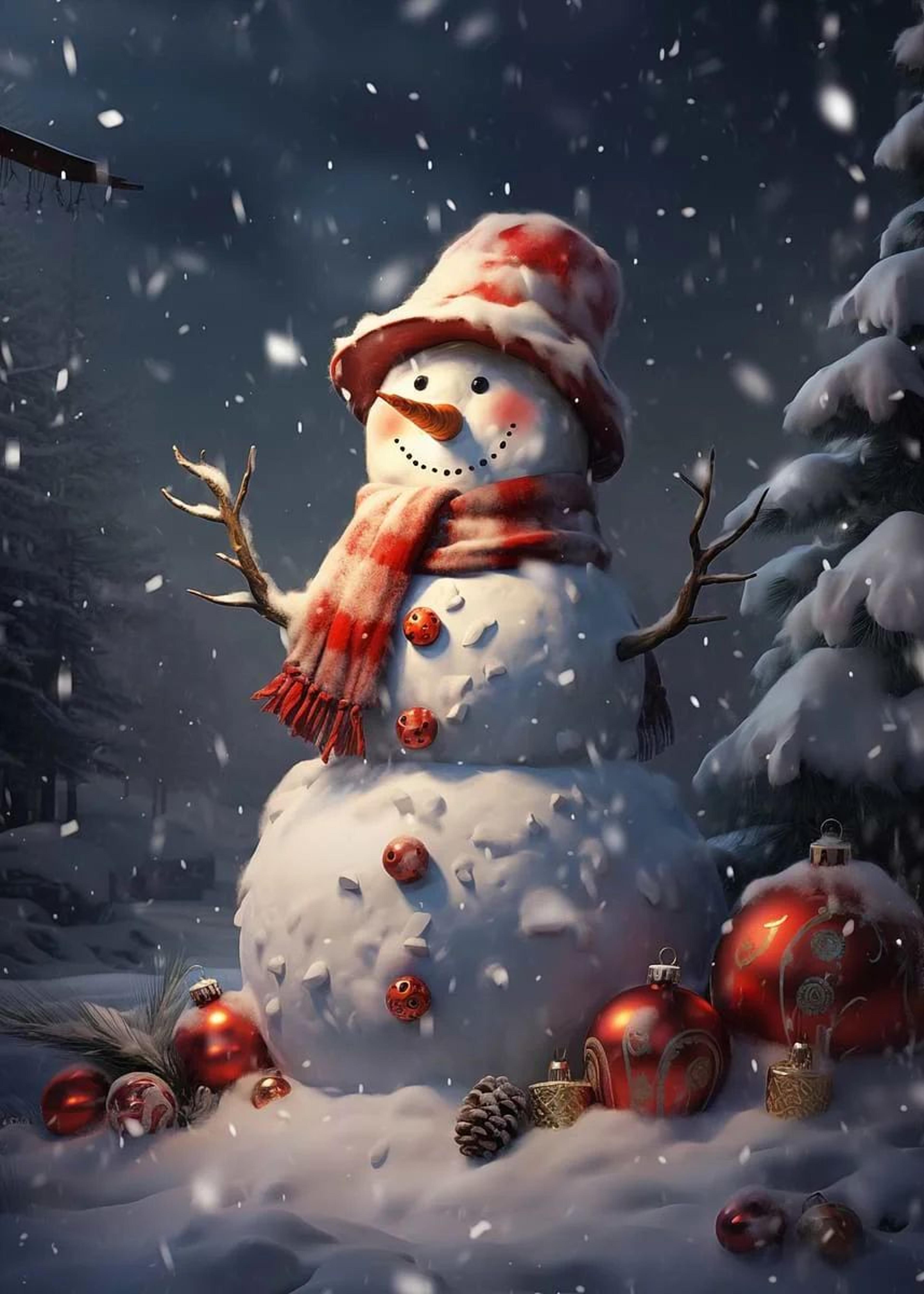 Classic Christmas Canvas Wall Art  Santa Claus  Christmas Tree Holiday Home Decor Poster 18