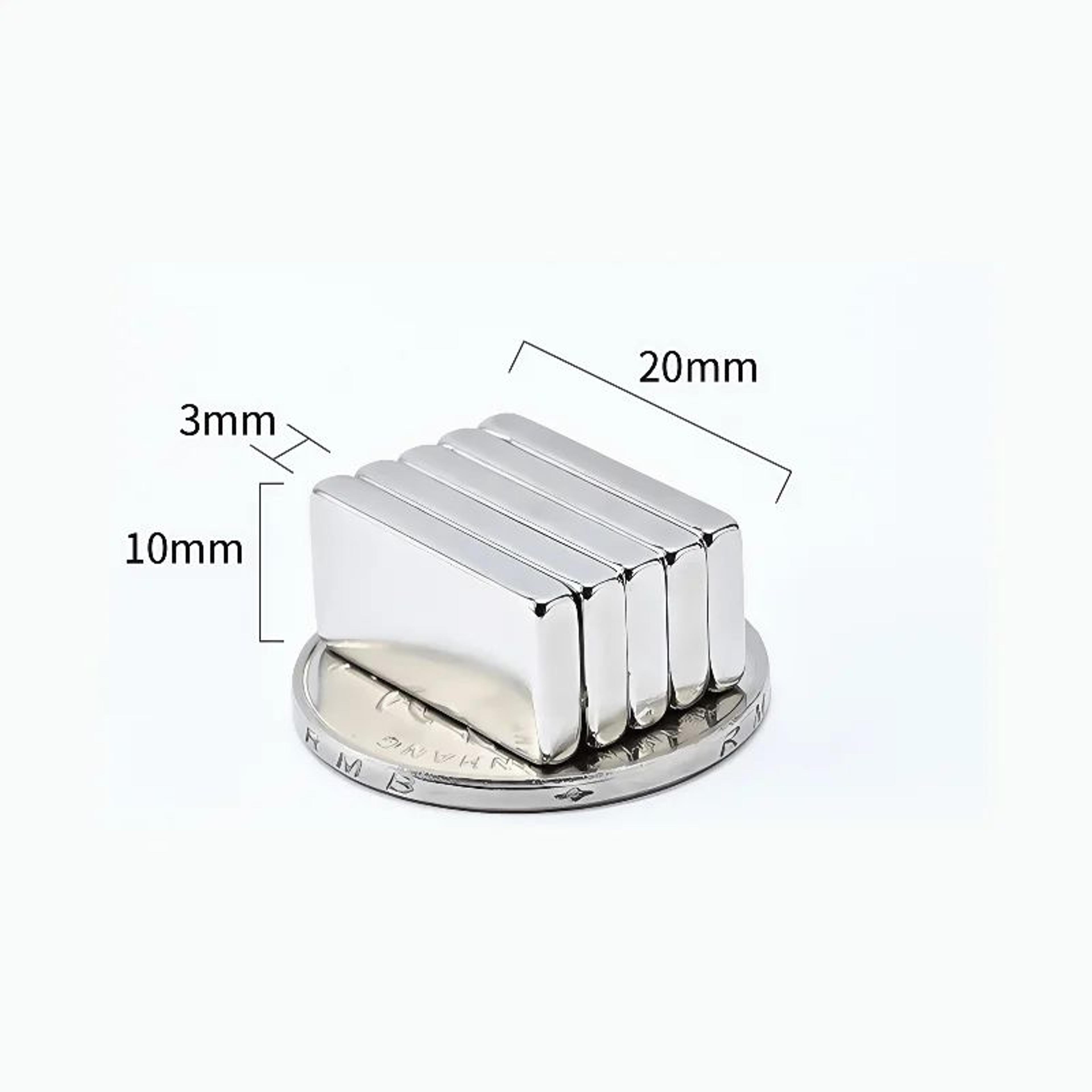 N52 Strong Square Magnets Set  10pcs Heavy Duty Fridge  Office Neodymium Magnets 15