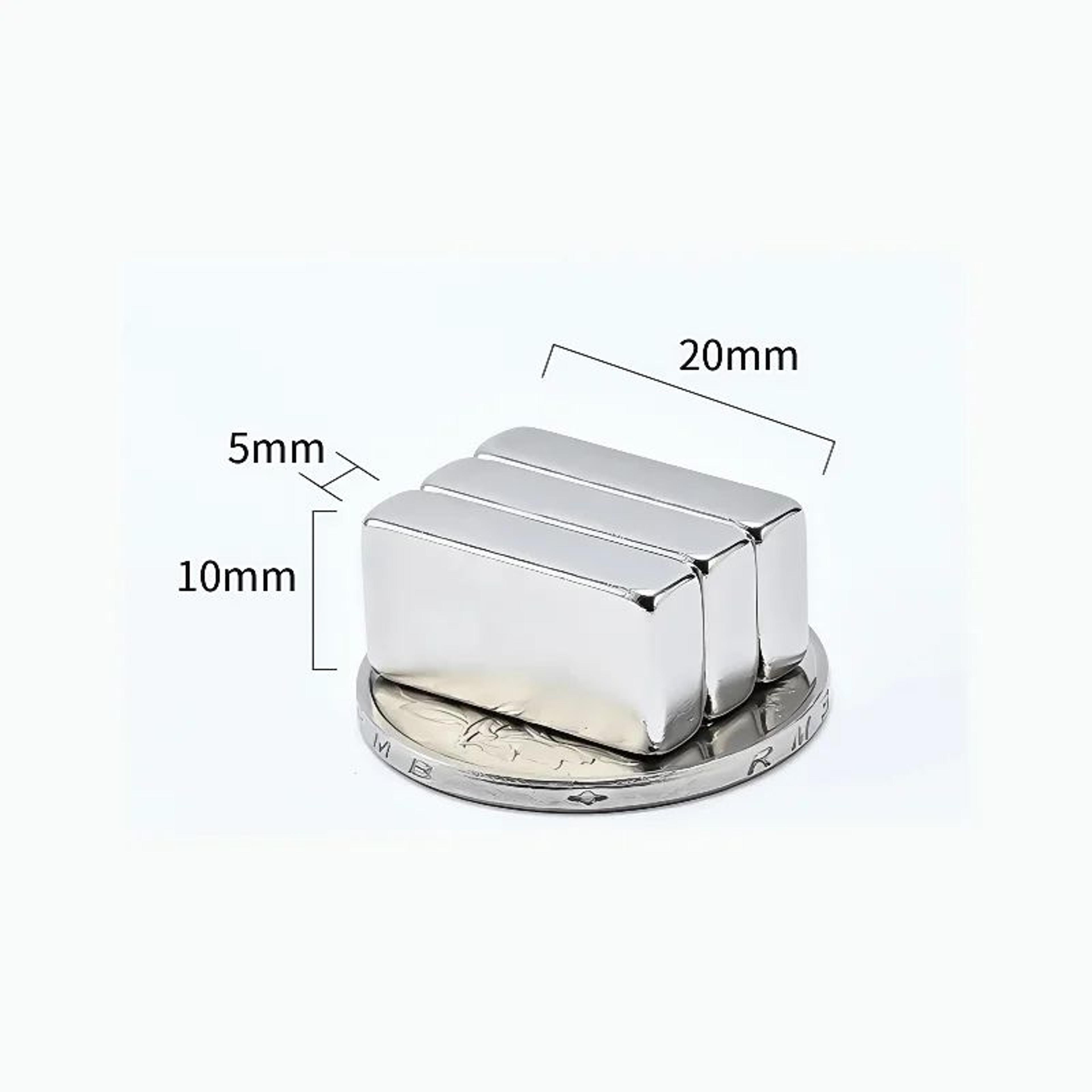 N52 Strong Square Magnets Set  10pcs Heavy Duty Fridge  Office Neodymium Magnets 17