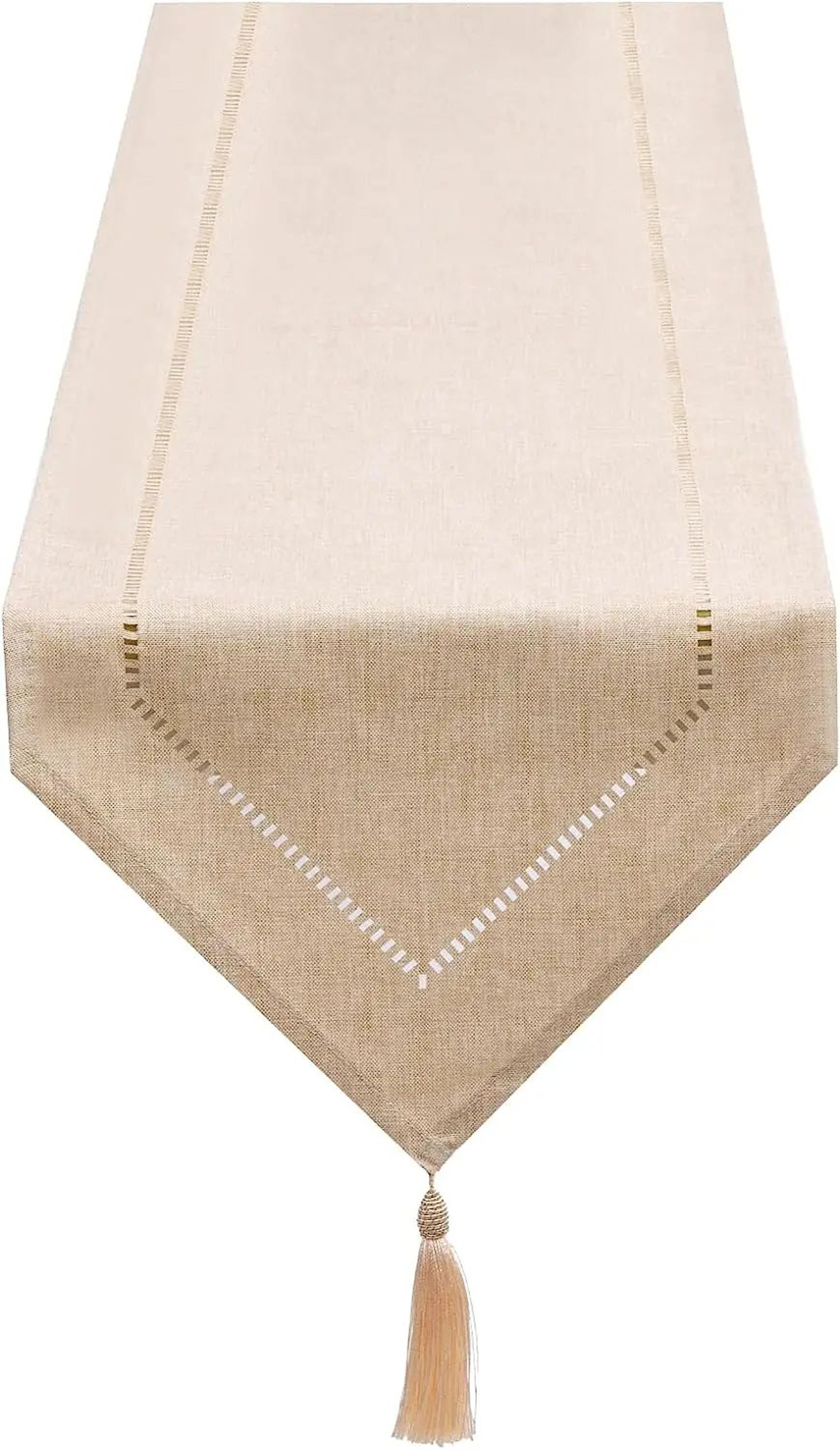 Modern Solid Color Linen Table Runner  Minimalist Dining Table Decor For Home  Restaurant 7