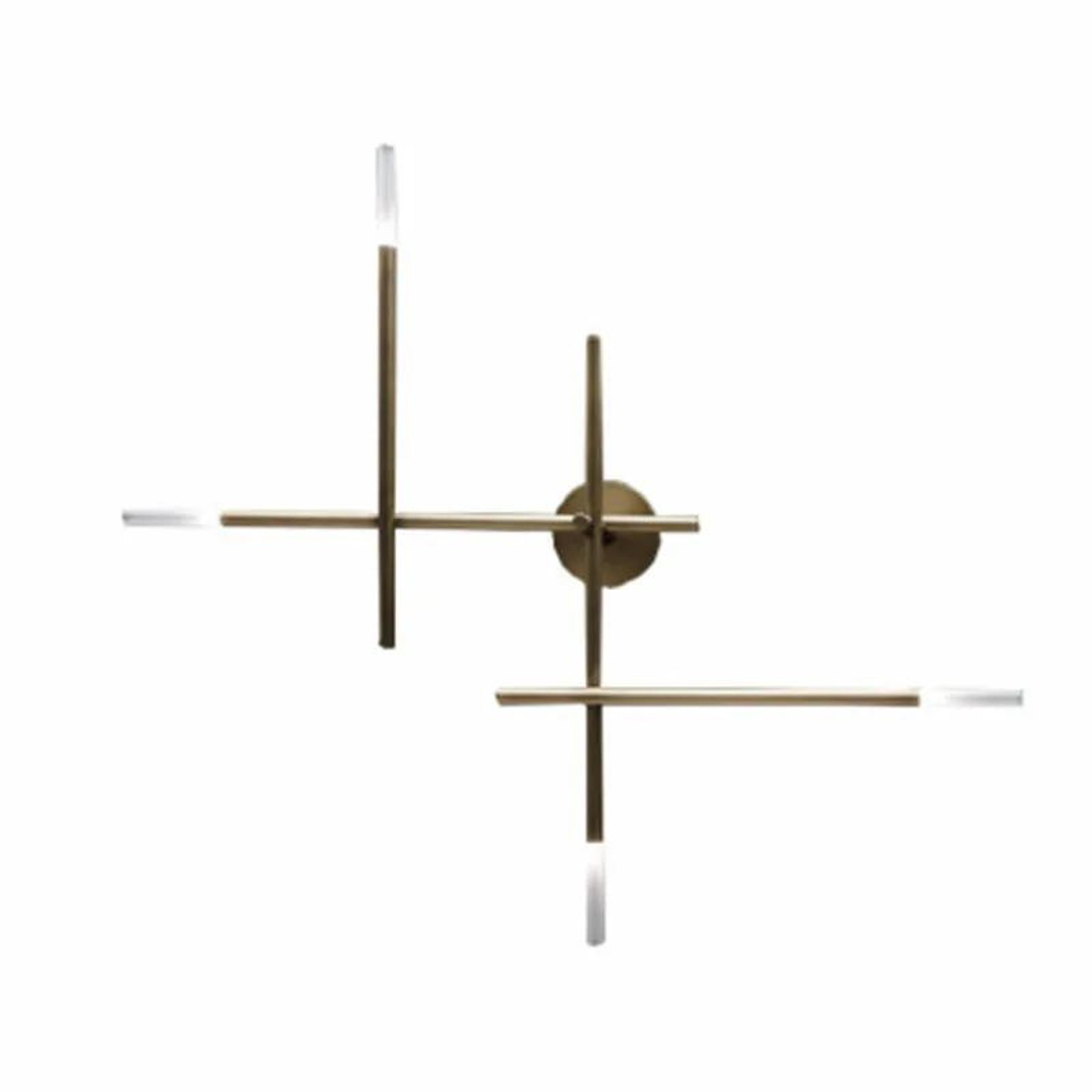 Nordic Cross LED Wall Lamp  Modern Minimalist Line Art Sconce For Living Room  Bedroom Lighting 5