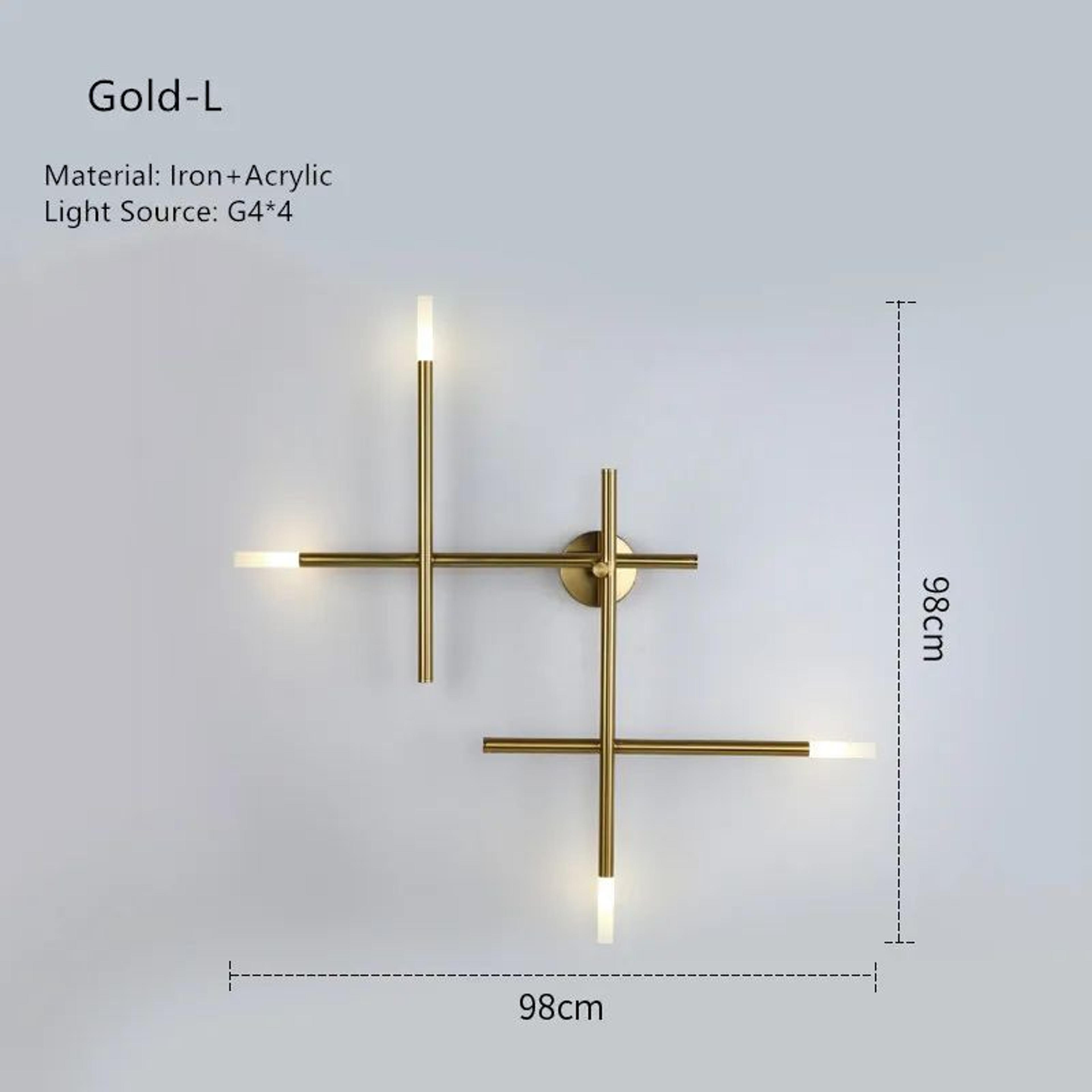 Nordic Cross LED Wall Lamp  Modern Minimalist Line Art Sconce For Living Room  Bedroom Lighting 9