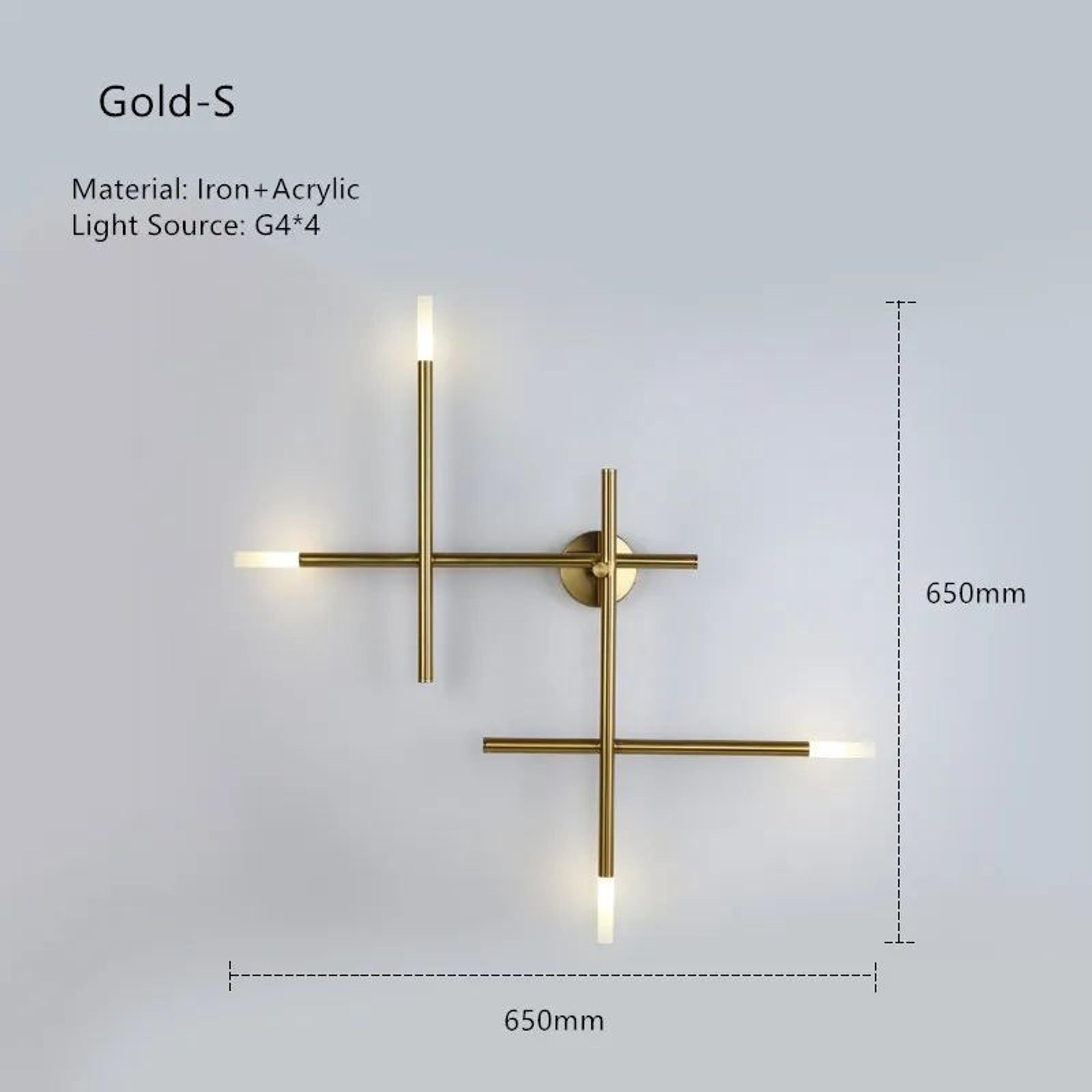 Nordic Cross LED Wall Lamp  Modern Minimalist Line Art Sconce For Living Room  Bedroom Lighting 11