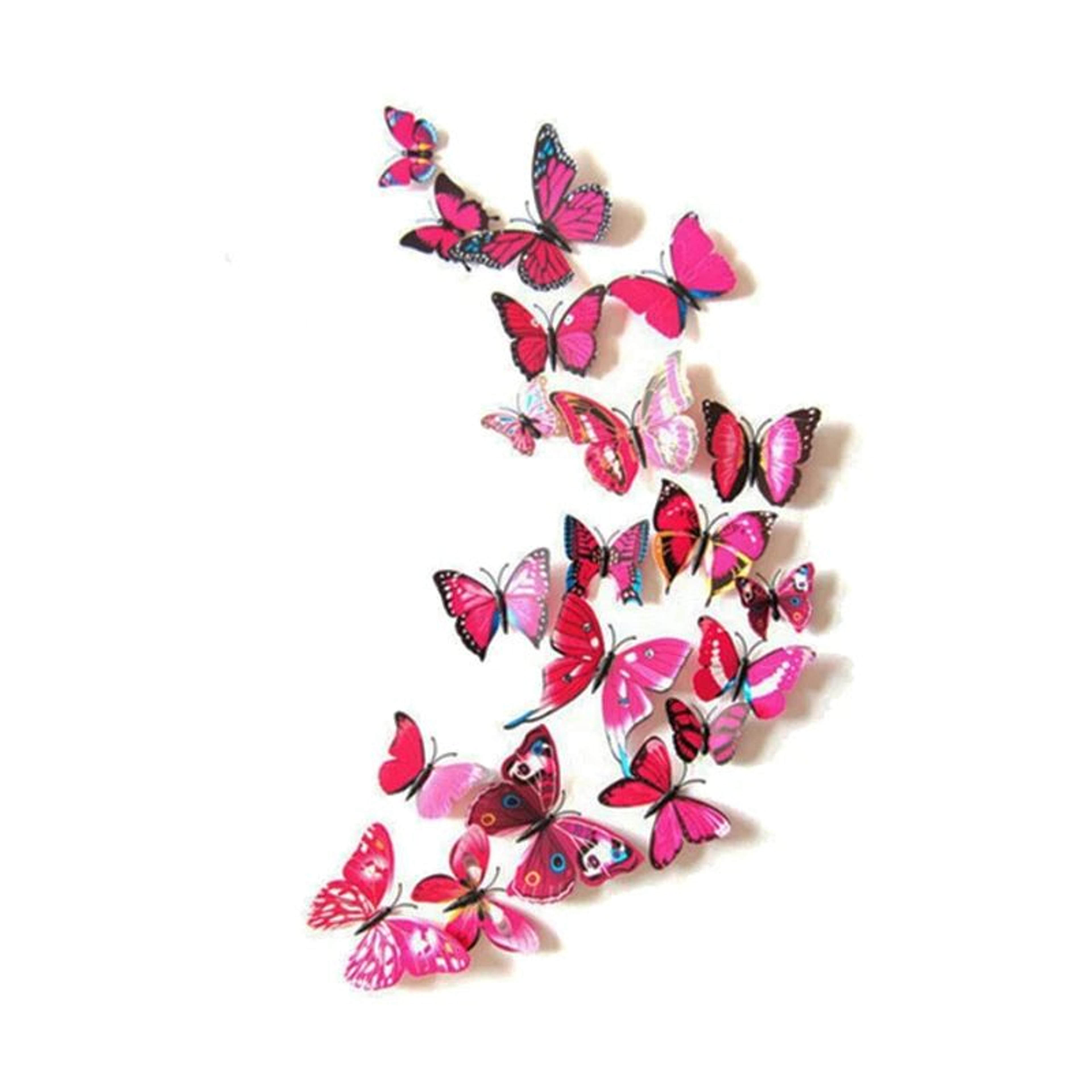 3D Magnetic Butterfly Wall Stickers  PVC Refrigerator  Living Room DIY Decor 10