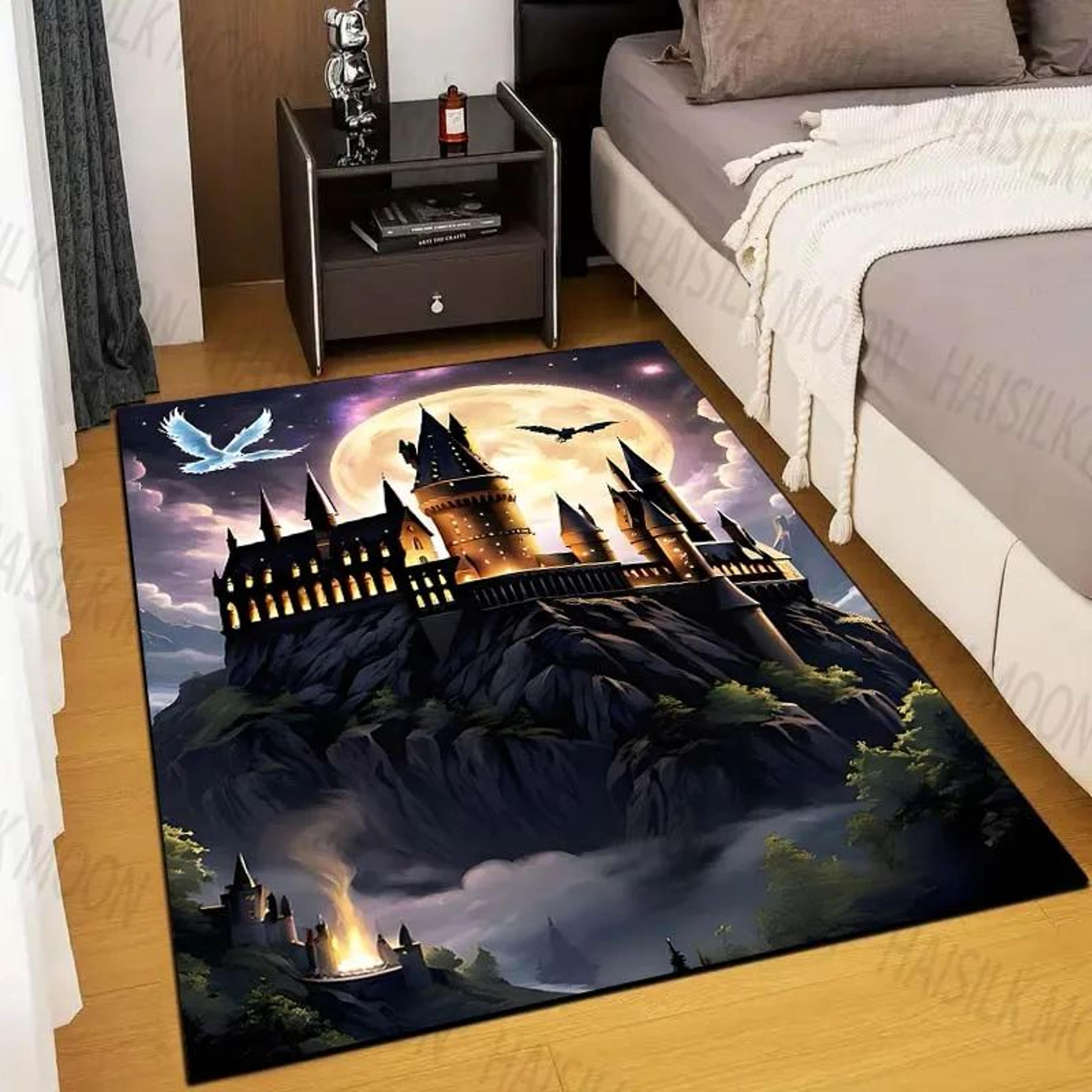 Magic Castle Fantasy Rug  NonSlip Soft Carpet For Kids Bedroom  Living Room Decor 8