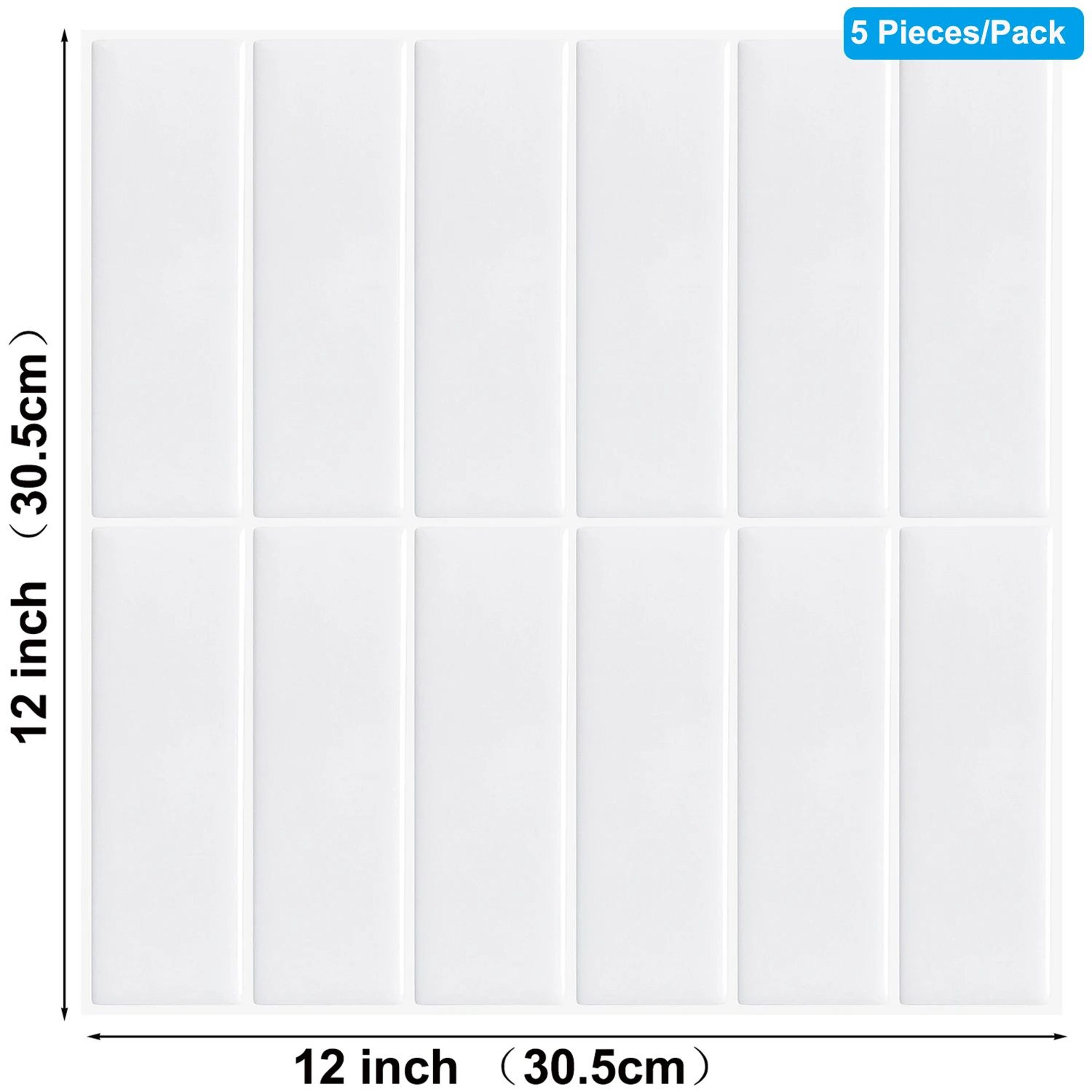 3D Peel  Stick Tile Wall Stickers  Waterproof SelfAdhesive Kitchen  Bathroom Wallpaper Panels 19