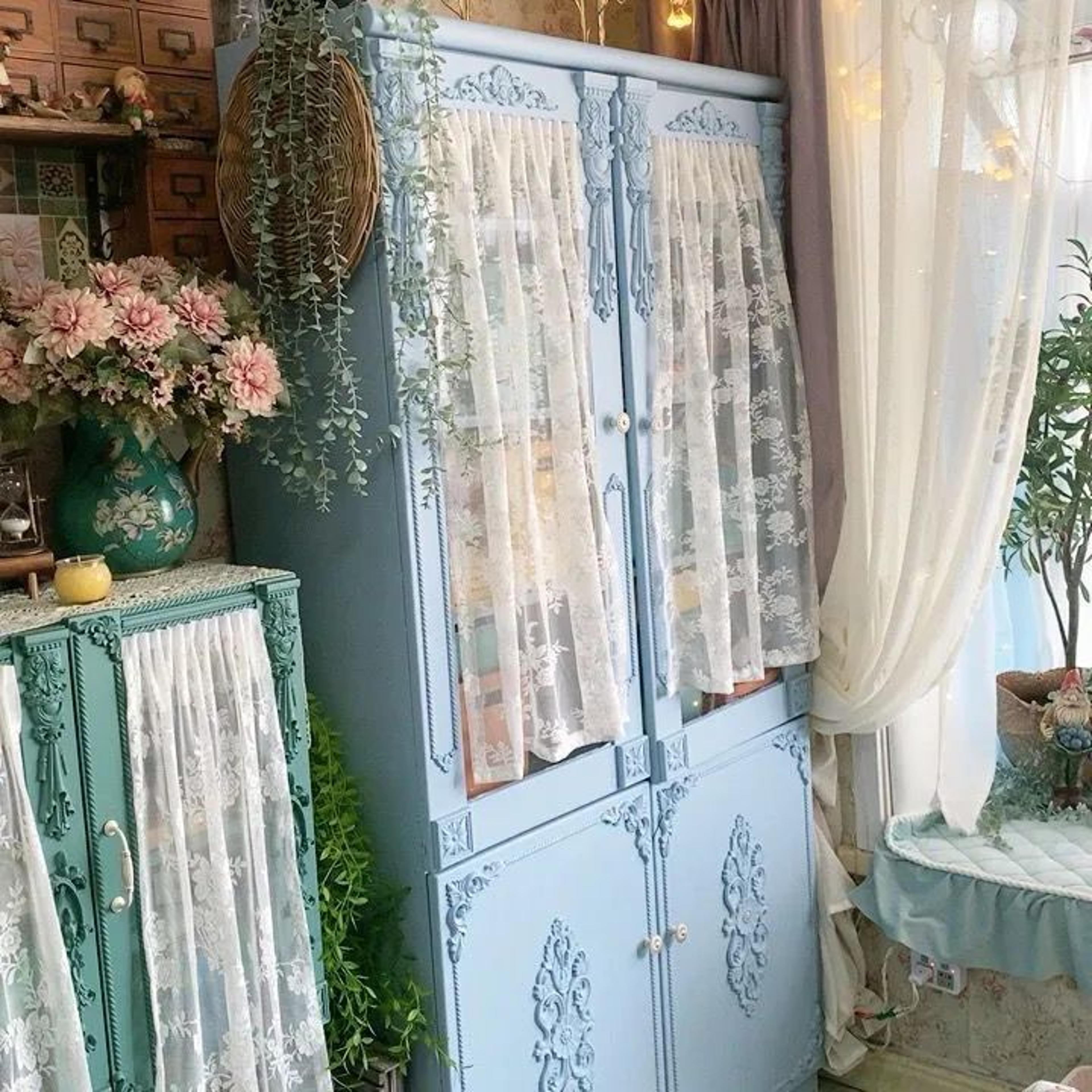 Unpainted Floral Wood Carved Corner Appliques  Decorative Onlay Trim For Furniture  Home Decor 5