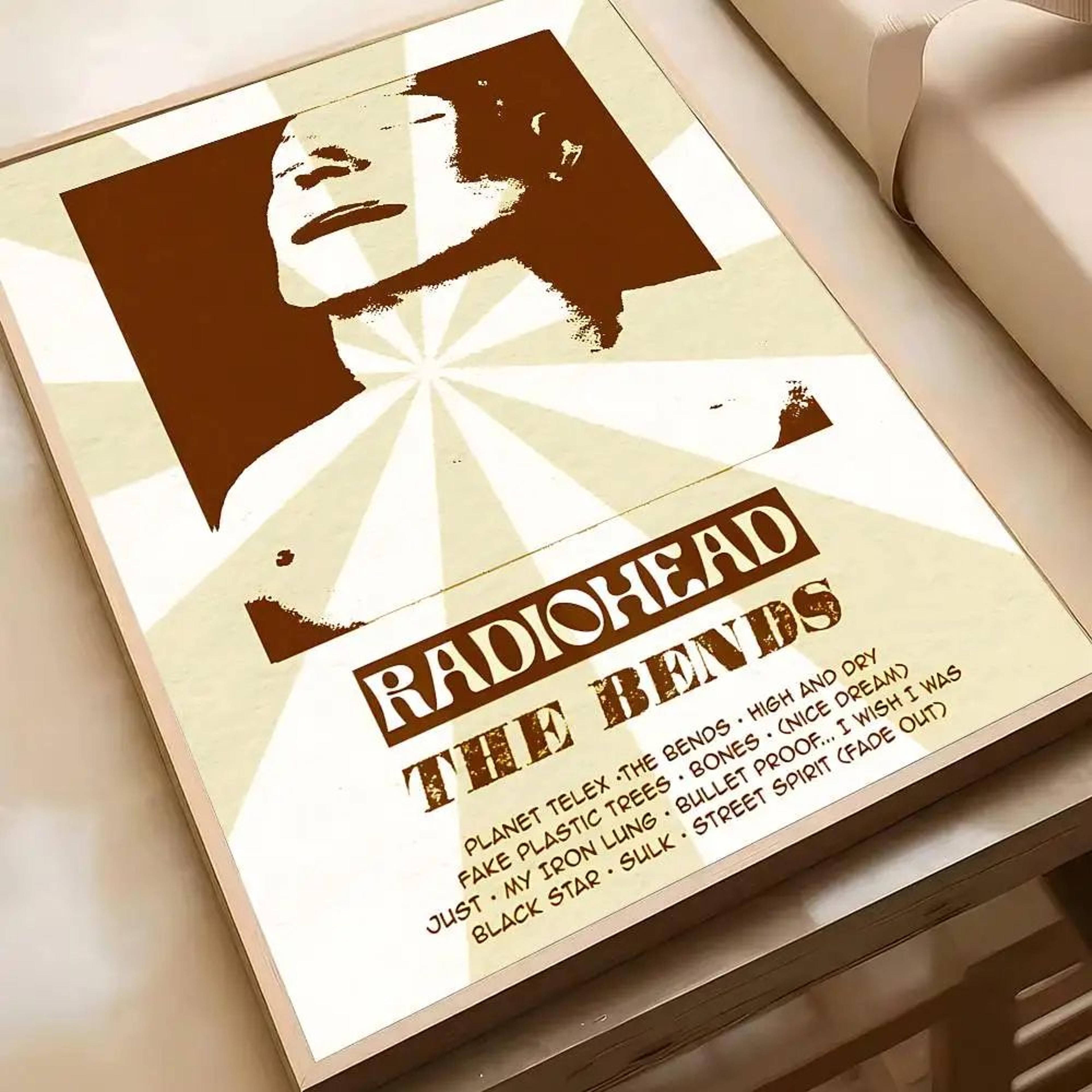 Vintage Radiohead Poster Wall Art  Retro Rock Band HD Print For Home  Bar Decor 8