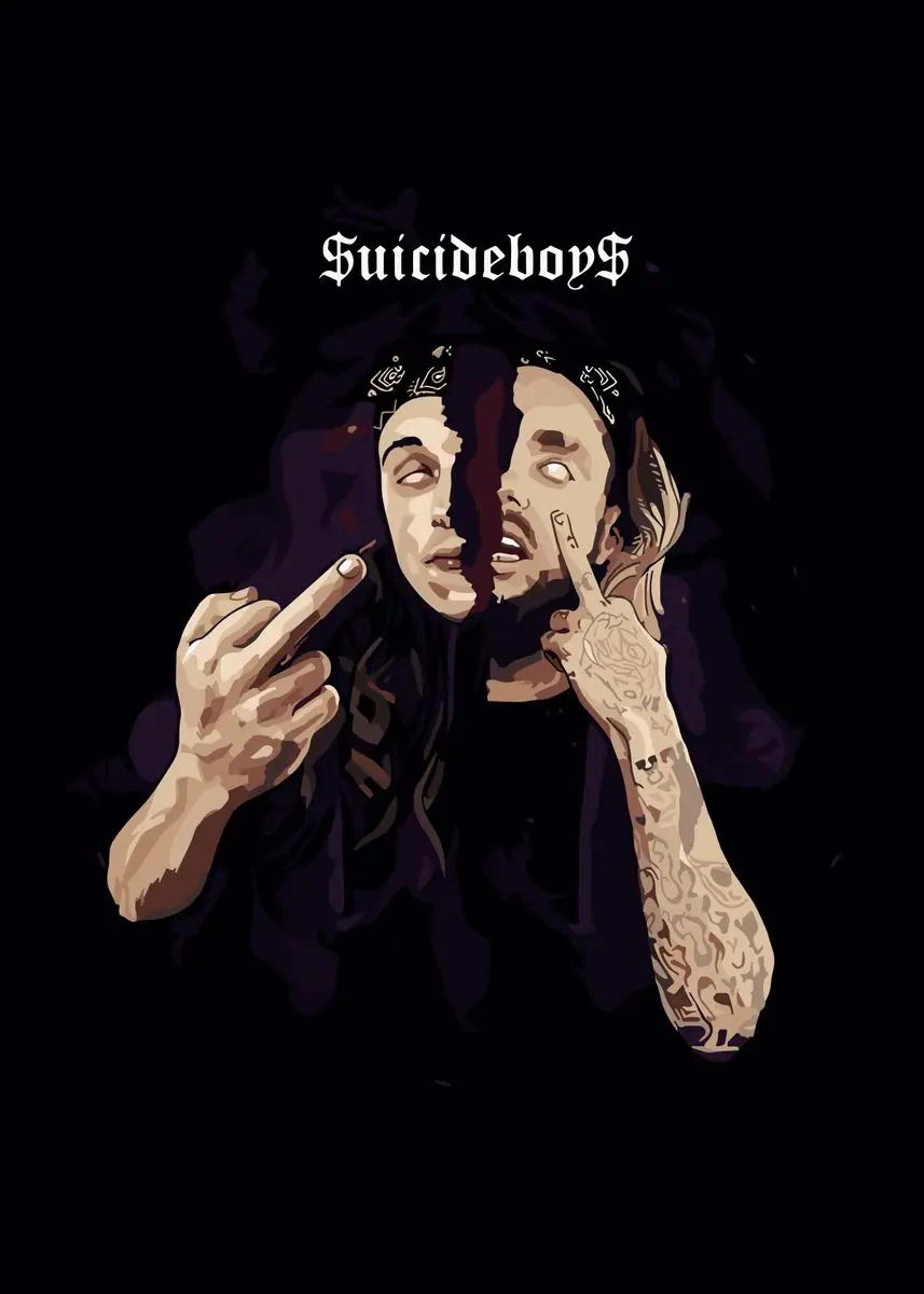 Suicideboys Vintage Canvas Poster  Hip Hop Rap Album Wall Art Decor 12