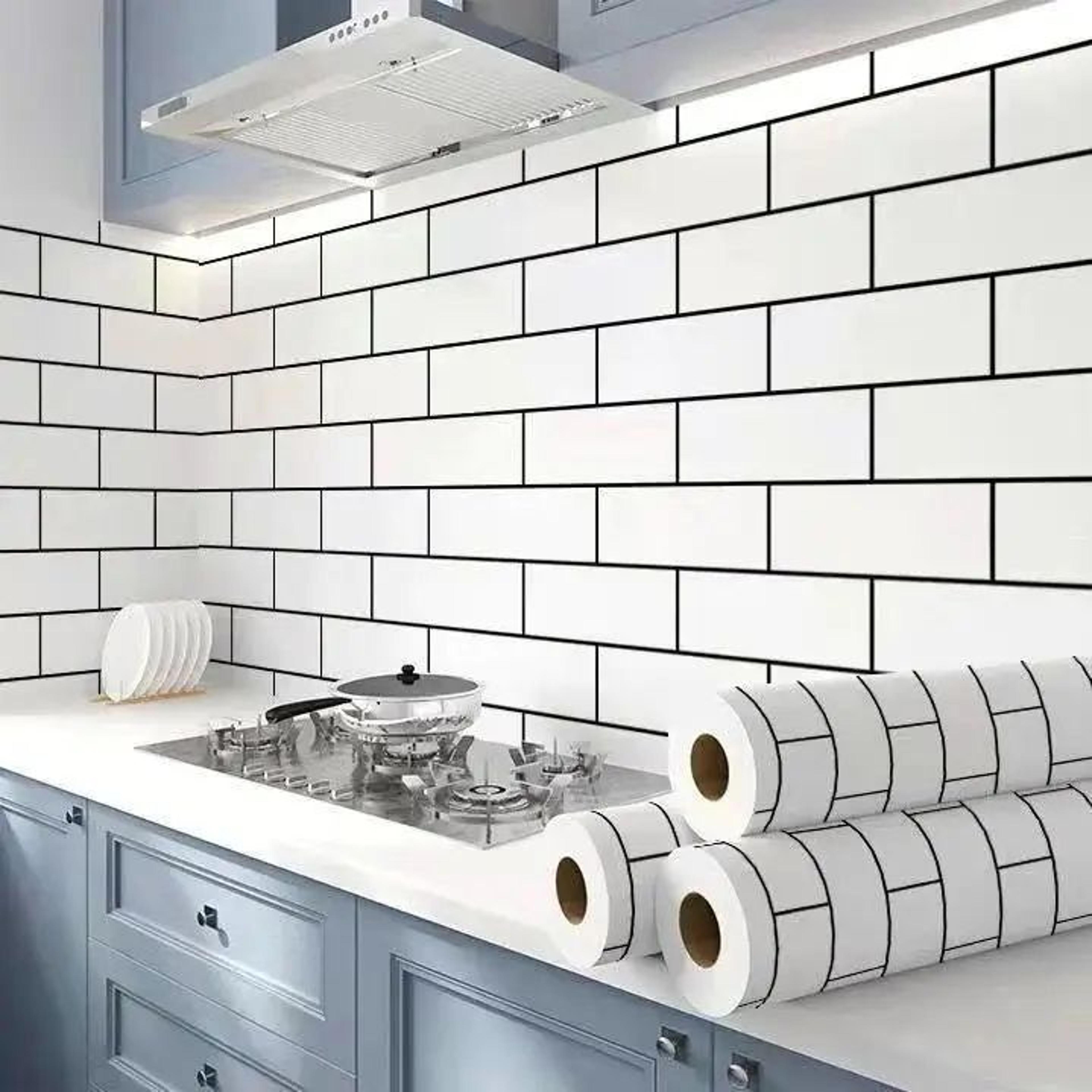 315 In Kitchen OilProof Wall Sticker  Heat Resistant Waterproof SelfAdhesive Backsplash Decor 14