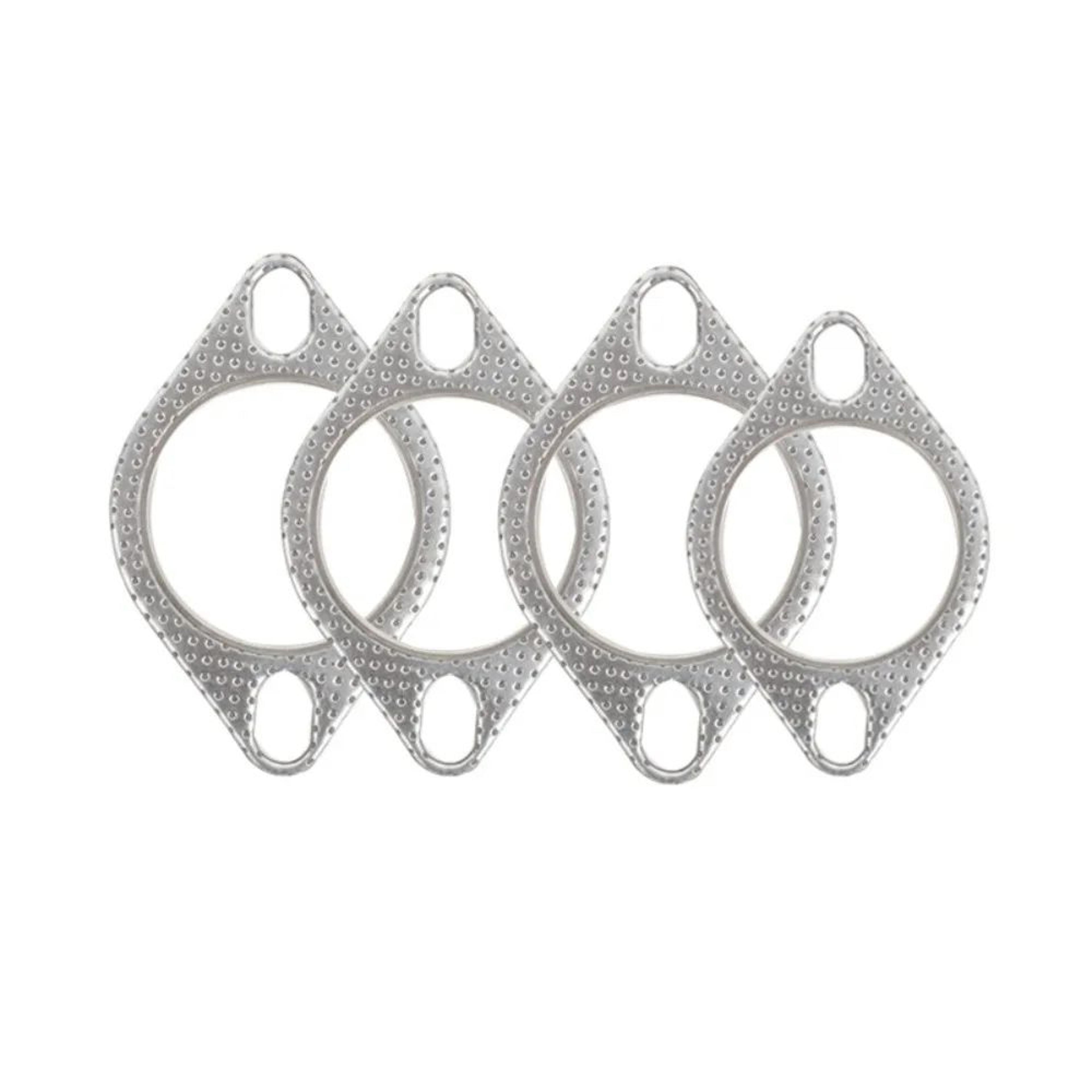Ultra Seal Universal Car Exhaust Gasket Set  2 Hole Aluminum Downpipe Muffler Flange Gaskets 2