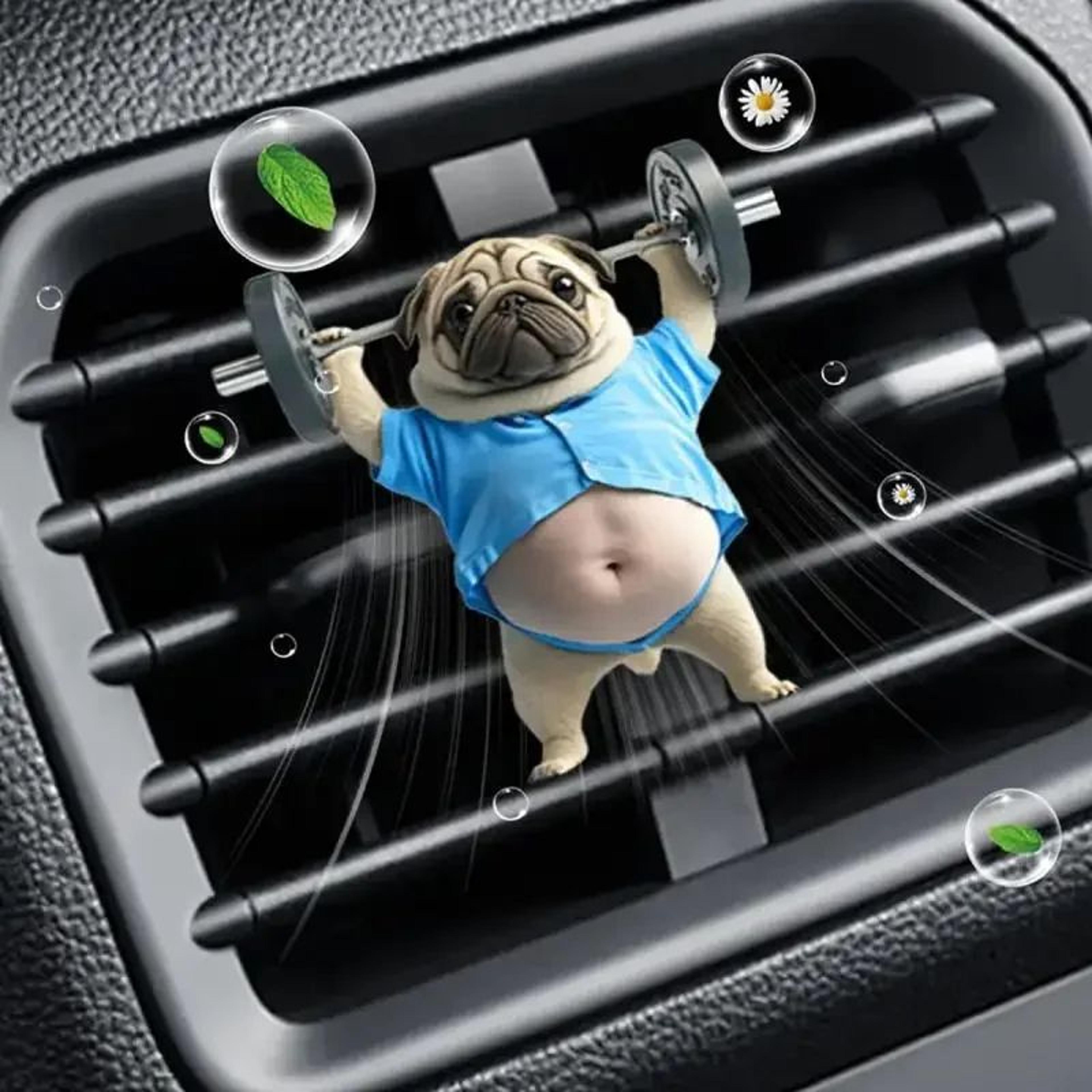 2d car vent perfume clip air freshener – aromatherapy diffuser interior decoration accessory