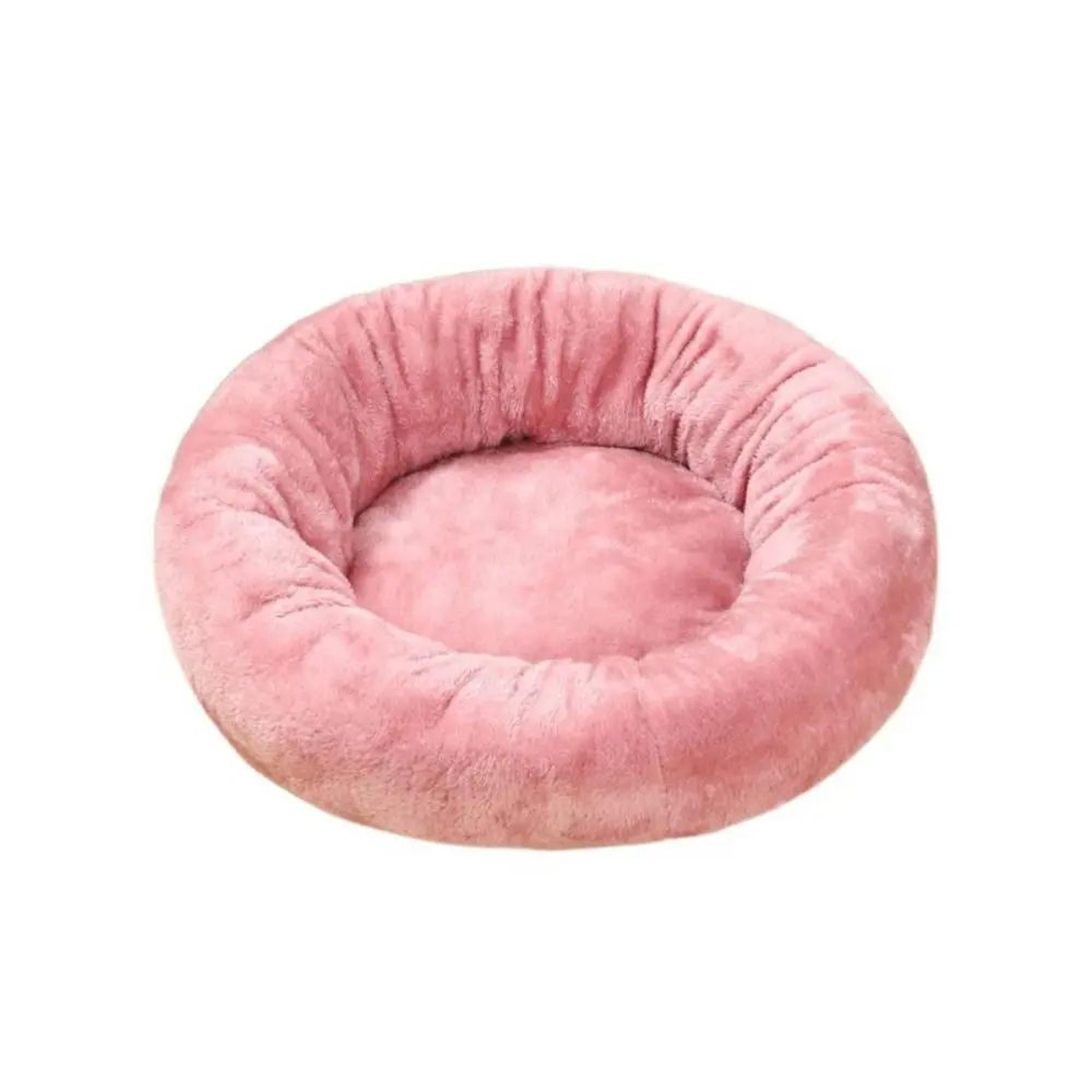 Comfortable Donut Pet Bed  Soft Plush Washable Round Cushion Sleeping Nest For Dogs Cats Puppies  K 8