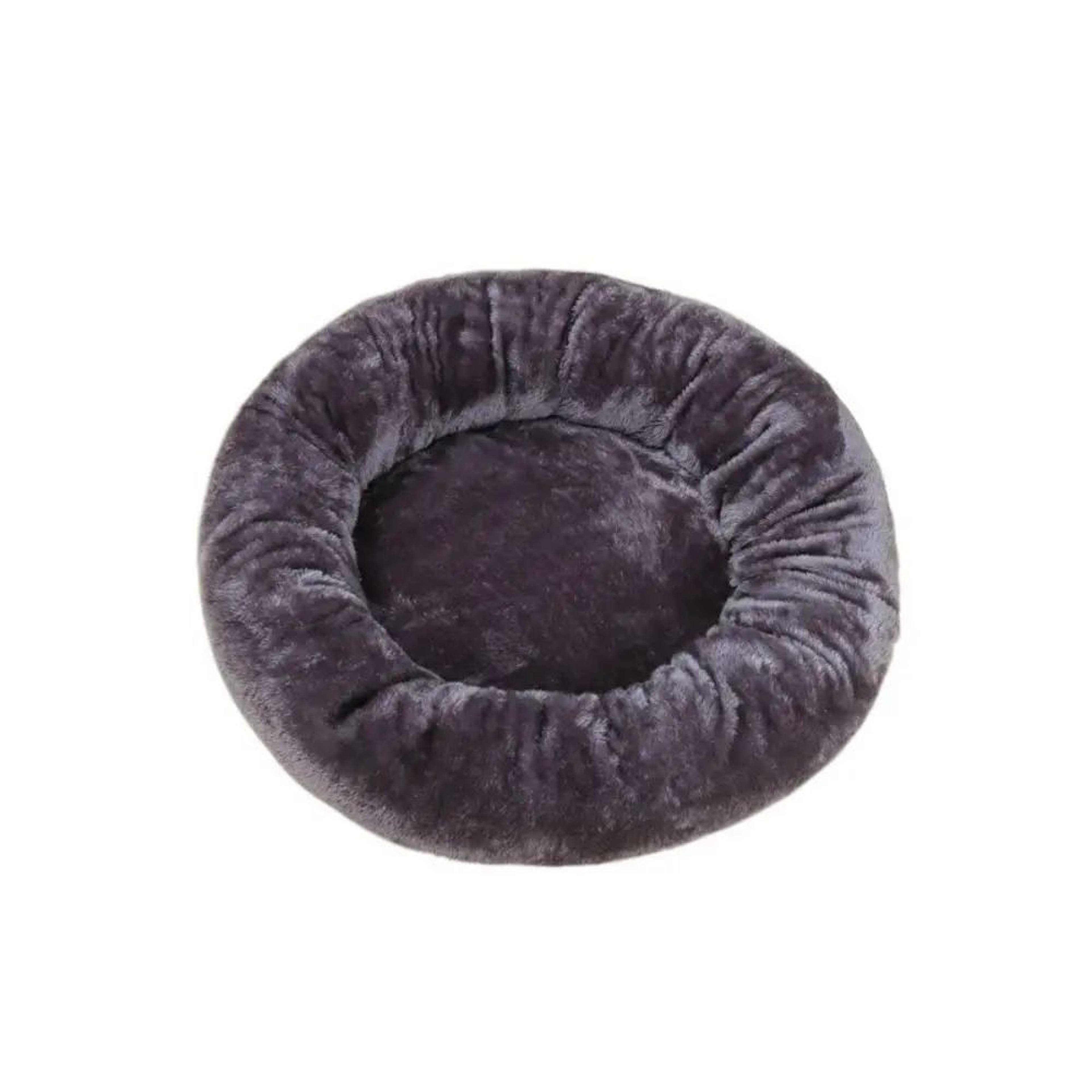 Comfortable Donut Pet Bed  Soft Plush Washable Round Cushion Sleeping Nest For Dogs Cats Puppies  K 6