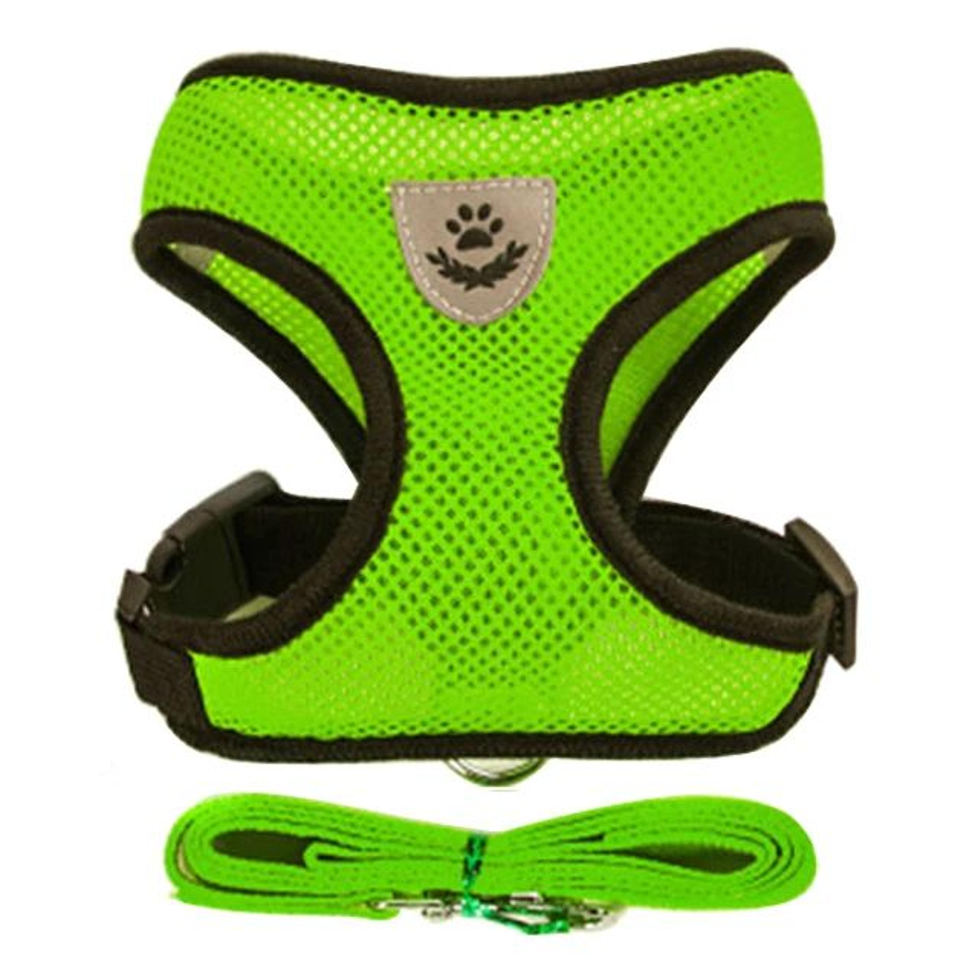 Adjustable Reflective Dog Harness And Leash Set  Soft Breathable Mesh Vest For Small  Medium Dogs A 8