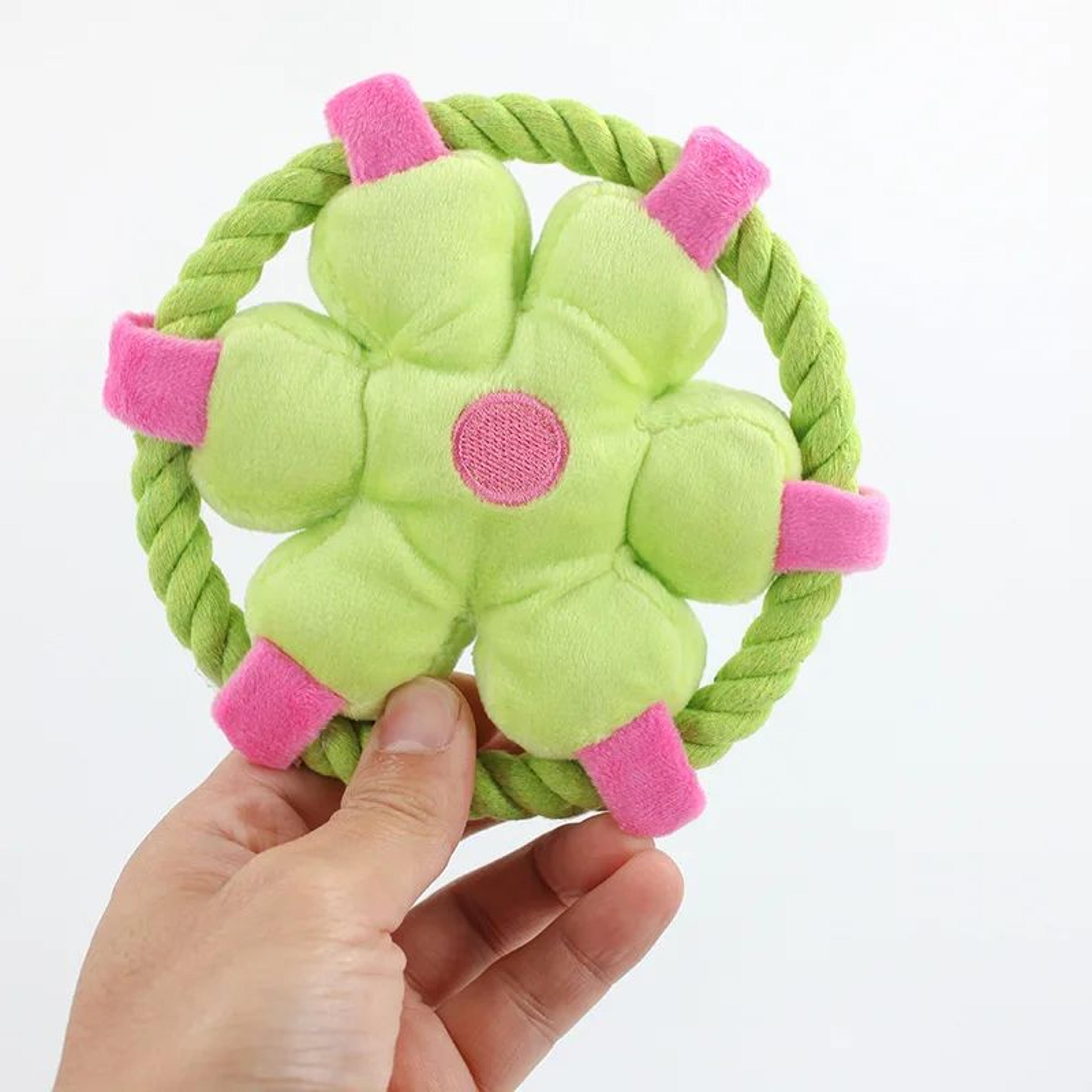 Durable Rope Fetch Dog Toy  Interactive Chew Toy For Teeth Cleaning Training  Boredom Relief 2