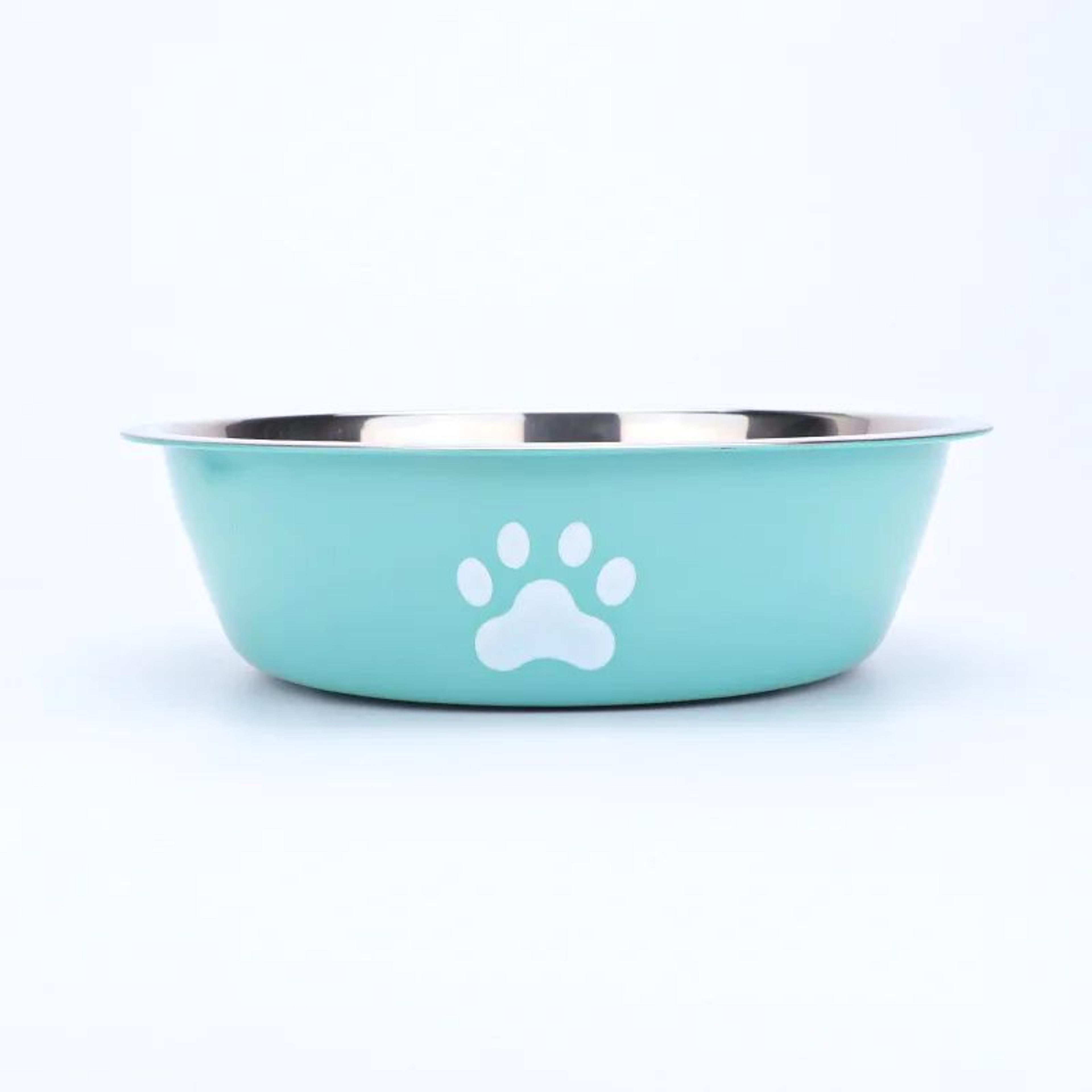 Premium Stainless Steel NonSlip Dog  Cat Feeding Bowl  Durable Pet Food  Water Dish With Silicone B 6