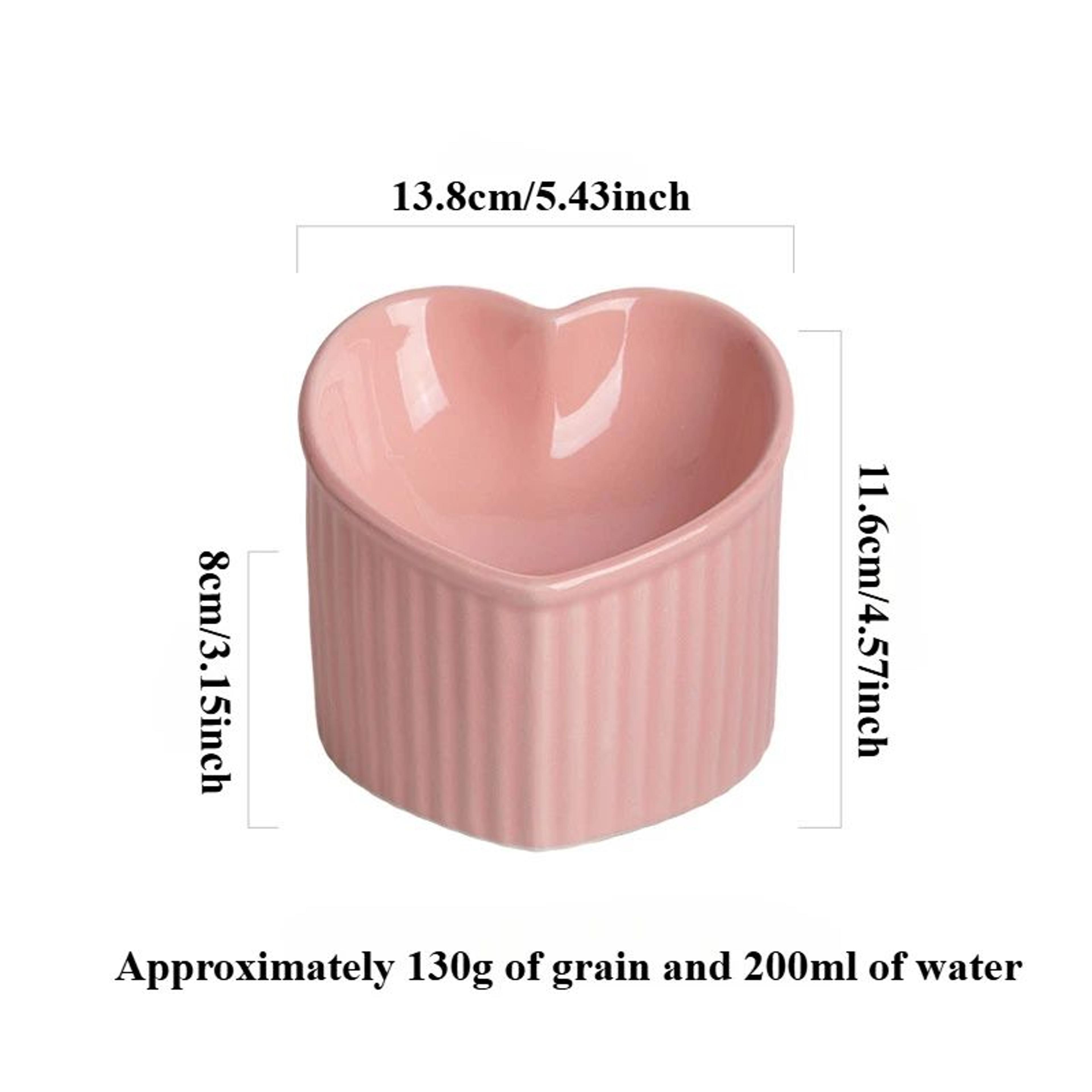Slanted Ceramic Cat Bowl With Stand  Elevated AntiTip Pet Feeding Dish For Cats  Small Dogs 7