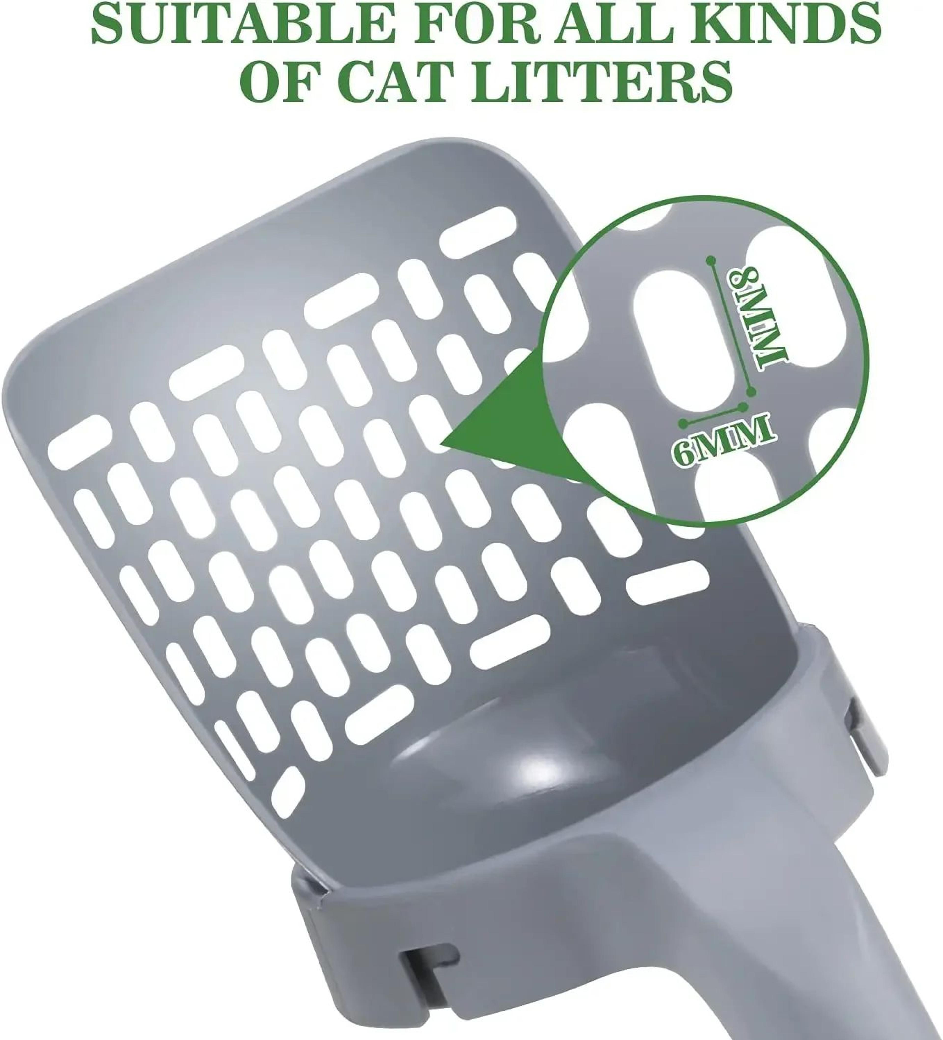 SelfCleaning Cat Litter Scoop With Waste Bin  Refill Bags  Easy Sifting Litter Shovel For Fast Clea 2