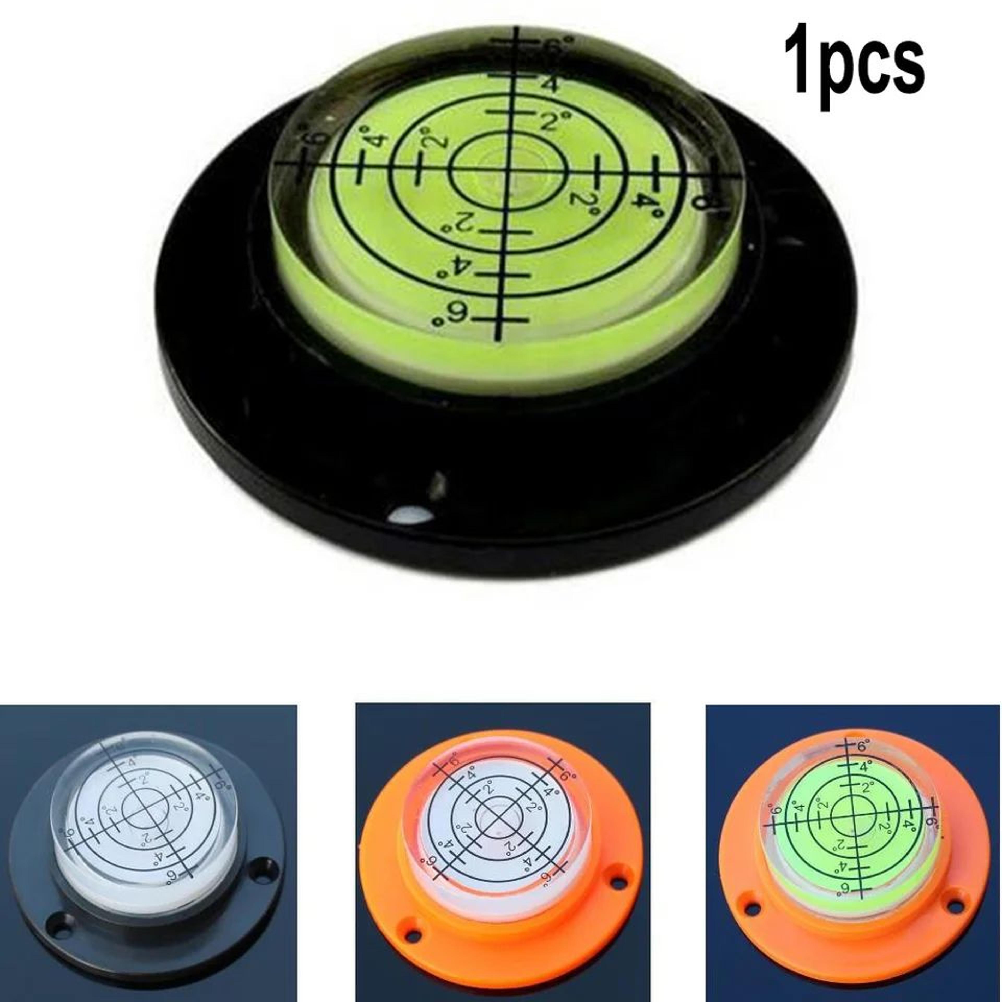 round horizontal bubble level – high precision acrylic bulls eye spirit level for woodworking, rv, tripod & diy tools